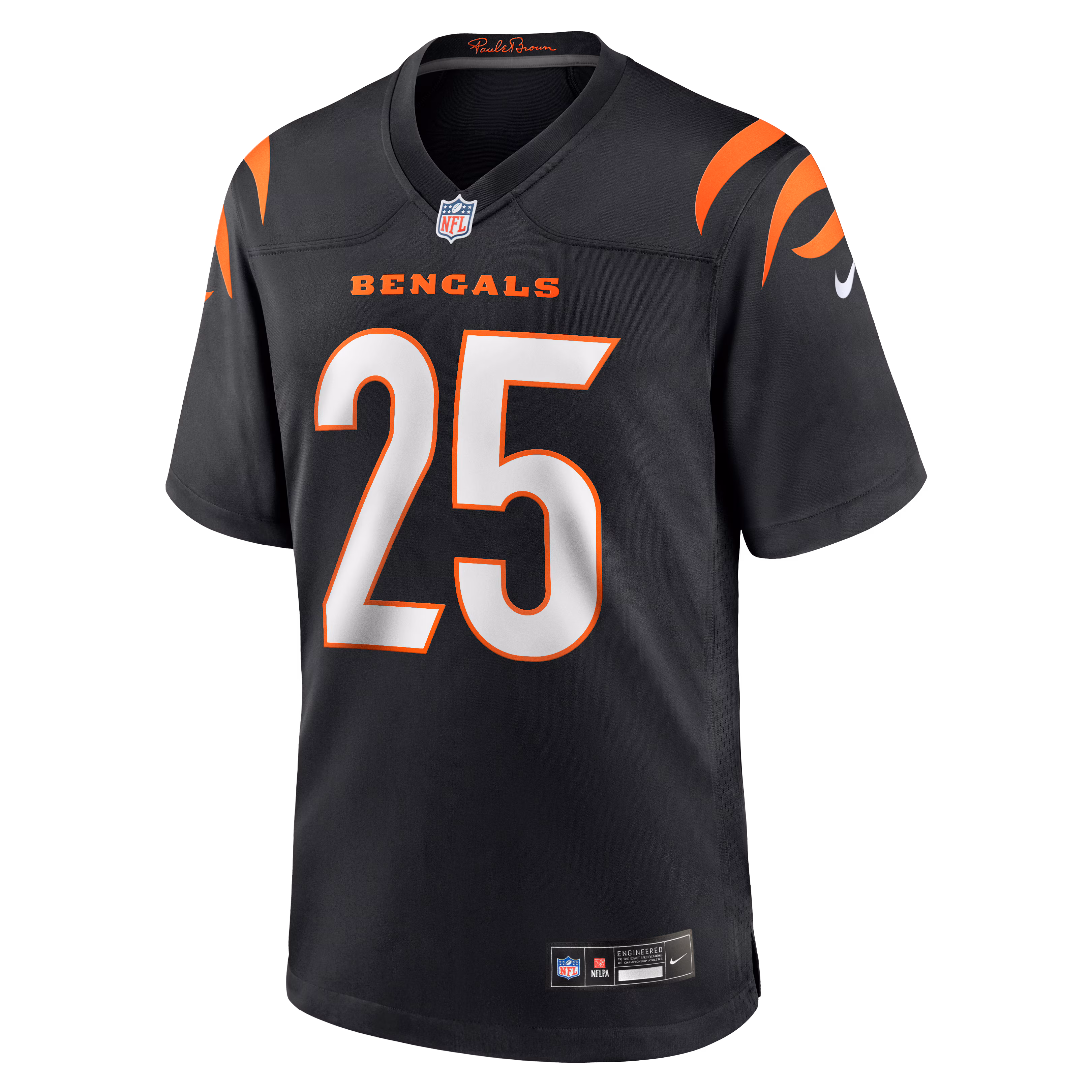 Tahj Brooks Cincinnati Bengals Nike Team Game Jersey -  Black