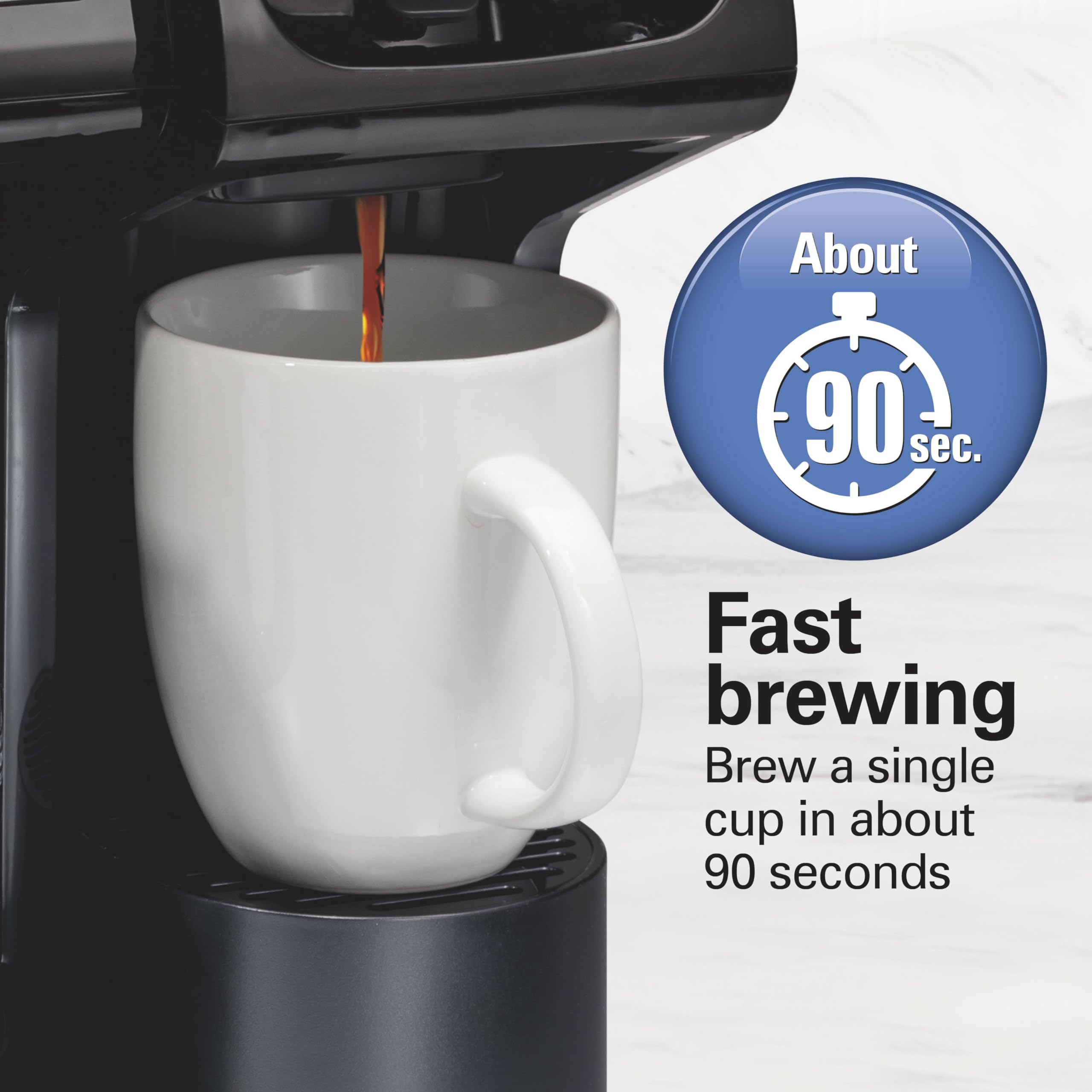 HAMILTON BEACH FlexBrew Trio Coffee Maker - K-Cup & Ground Compatible