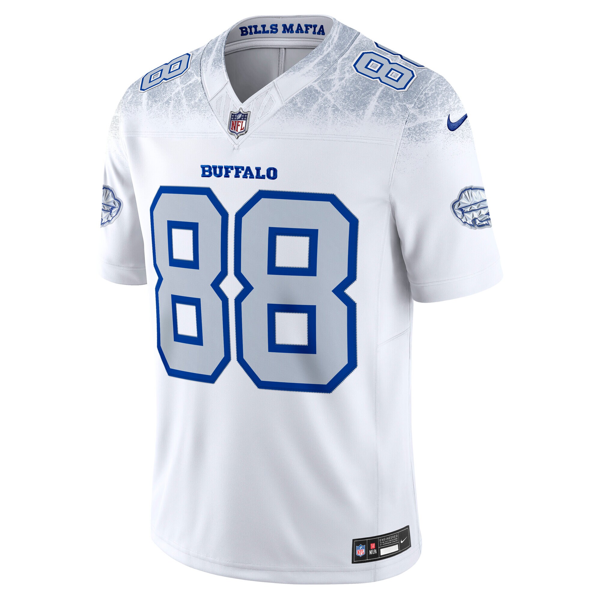 Dawson Knox Buffalo Bills Nike 2025 Rivalries Collection Stitched Limited Jersey - White
