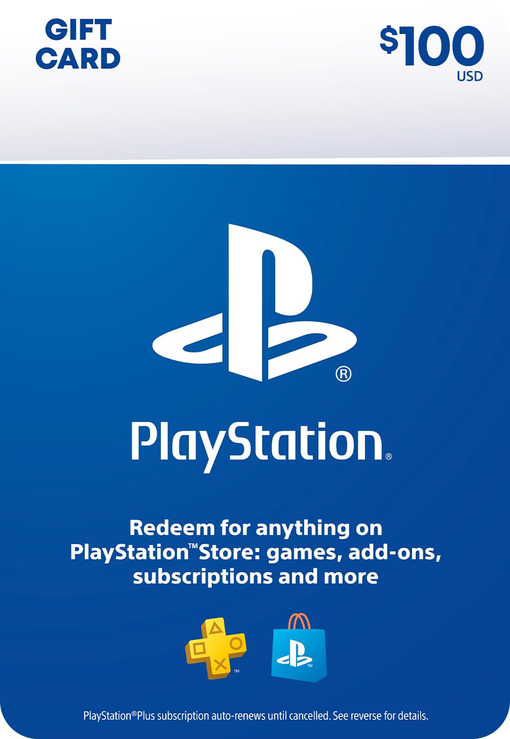 PlayStation Store Physical Gift Card - $100