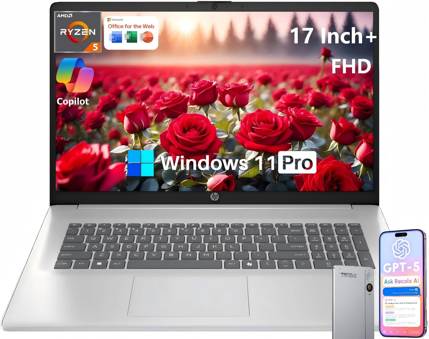 HP 17 Inch Laptop, 17.3
