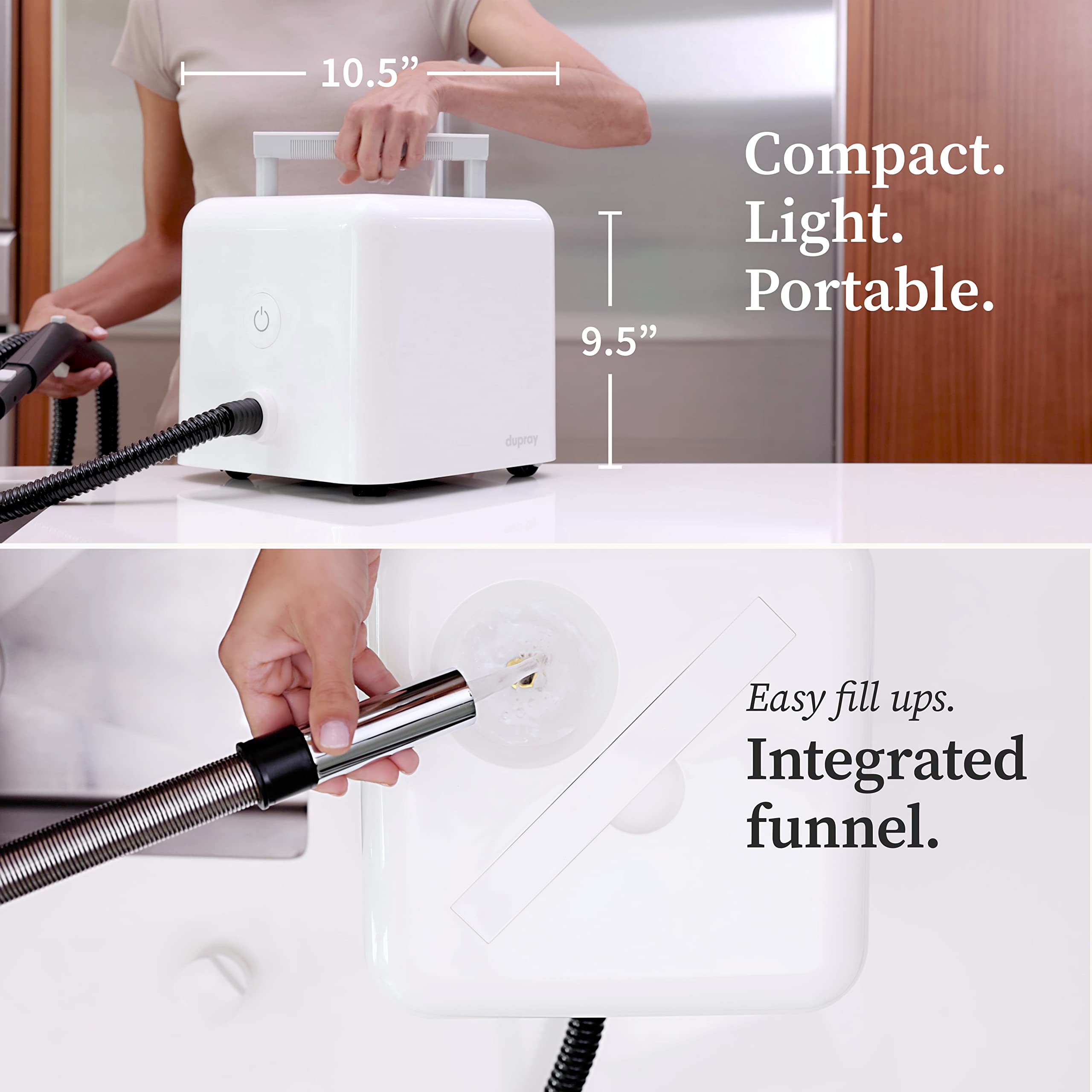 DUPRAY Neat Steam Cleaner 17-Piece Kit - Chemical-Free Power