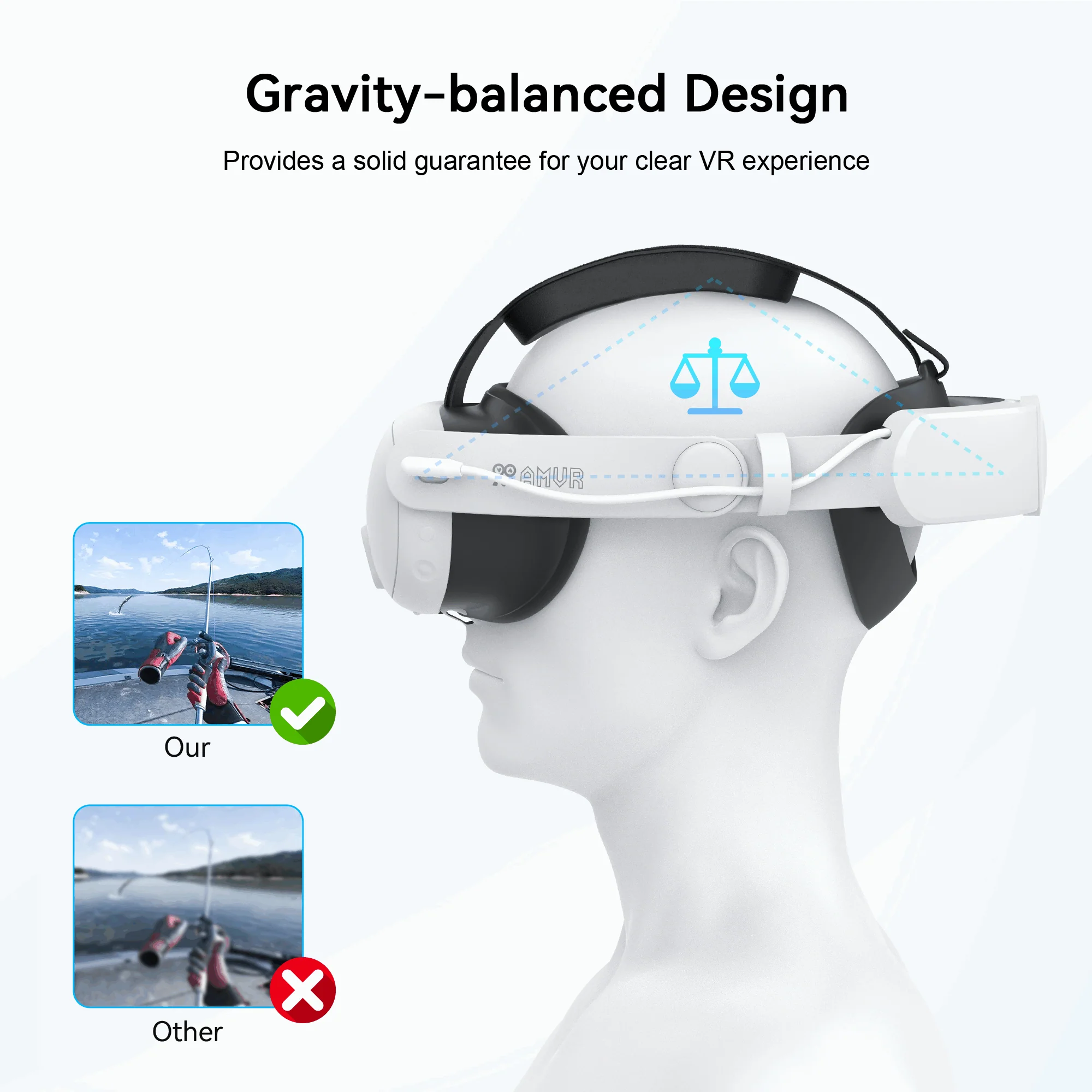 Battery Head Strap for  Quest 3 & 3S