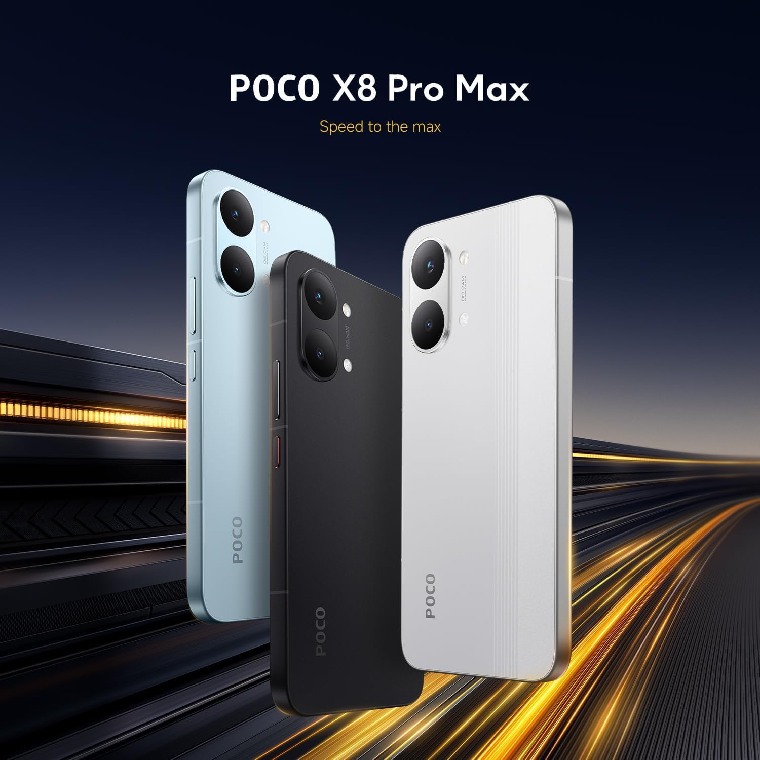 XIAOMI Poco X8 PRO MAX 5G Ai (Compatible with Tmobile Mint Tello & Global) (256GB + 12GB) 6.83