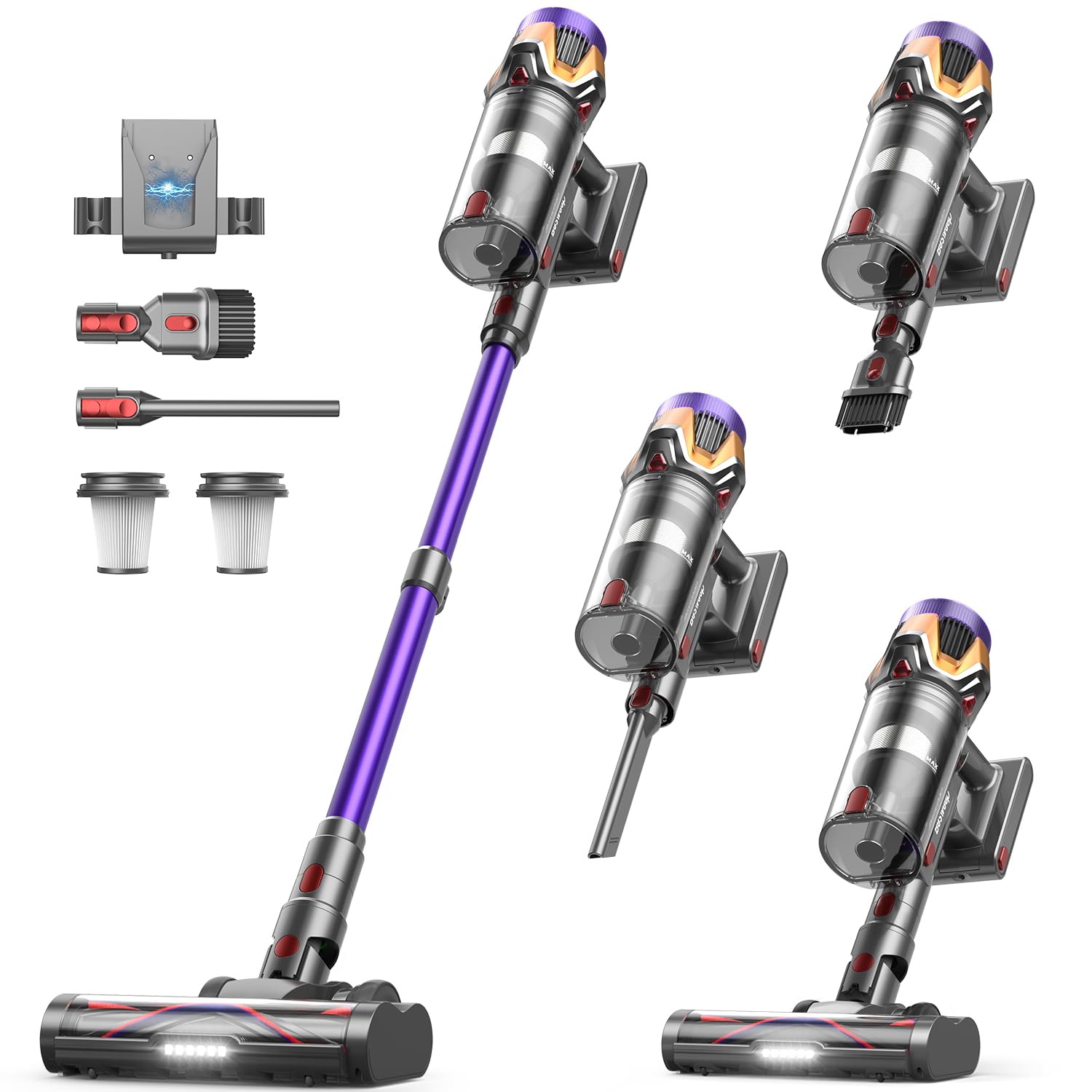 BESWEEP Cordless Vacuum Cleaner - 55Kpa, 70Min Battery Life