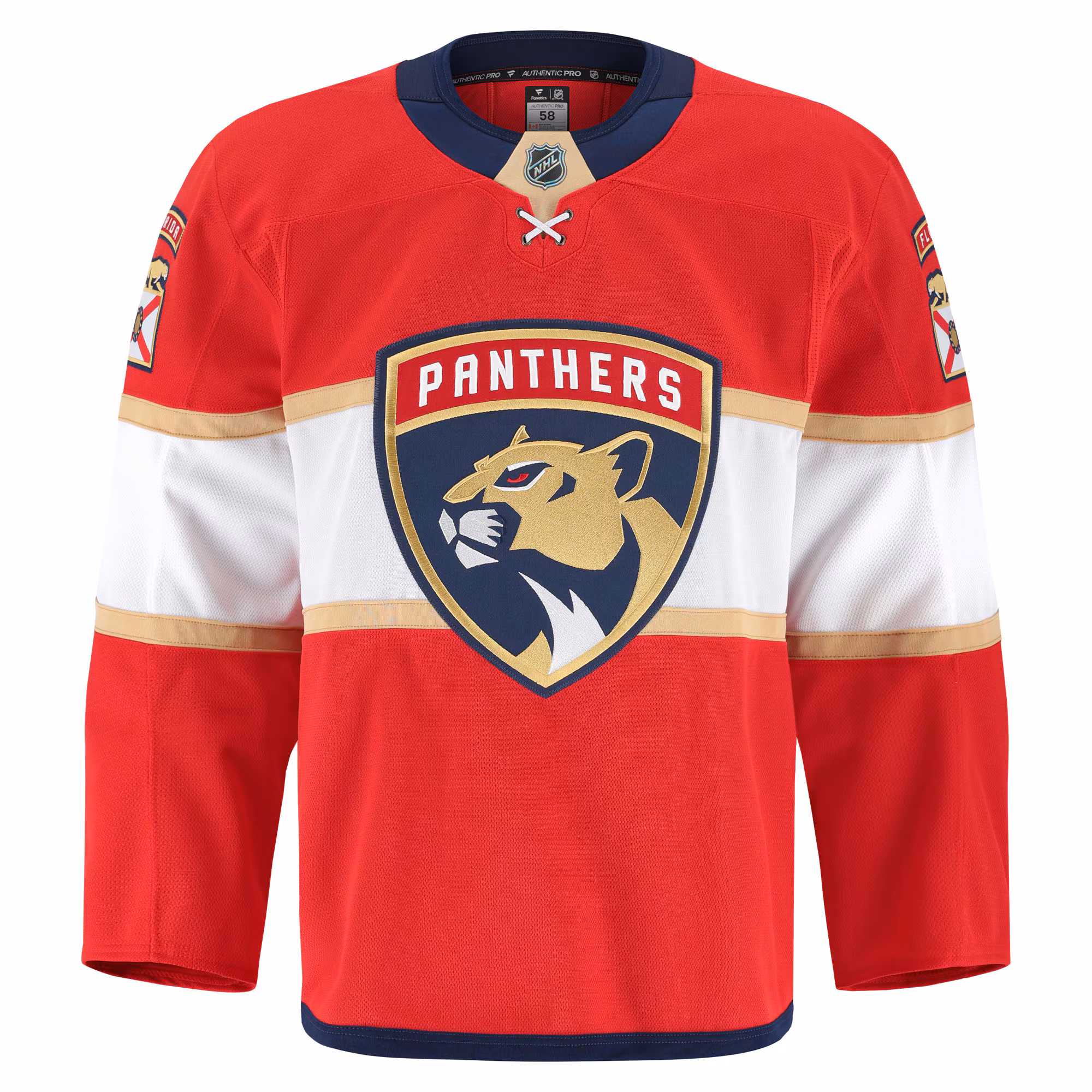 Florida Panthers Fanatics Home Authentic Pro Jersey - Red