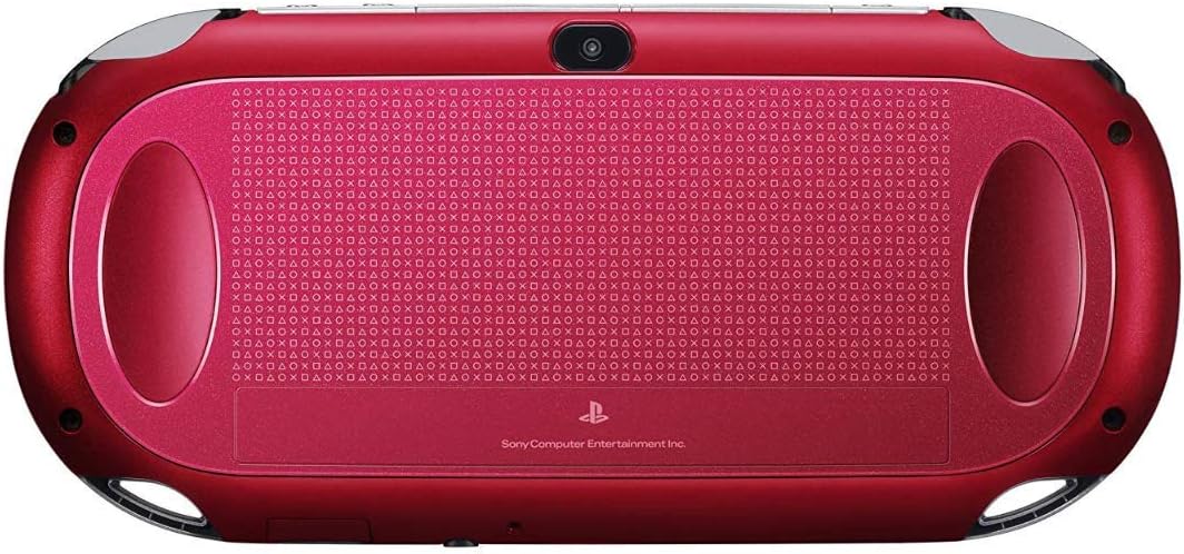 Sony Playstation Vita WiFi 1000 Series OLED Console with 2 Silicon Thumbstick Covers (Renewed) (Radiant Red)