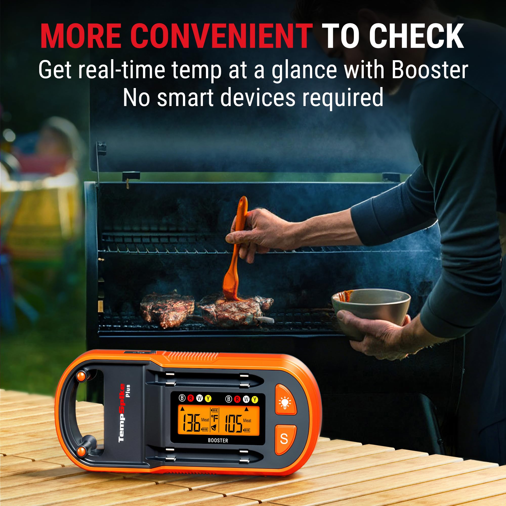 THERMOPRO TempSpike Plus Wireless Meat Thermometer - 600ft Range