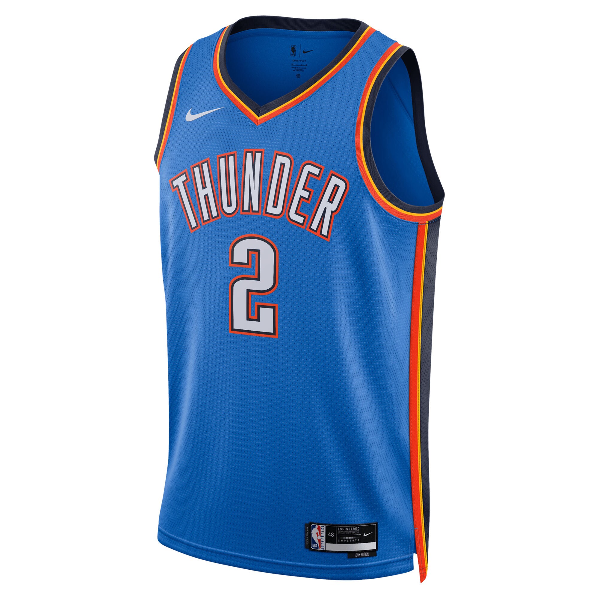 Shai Gilgeous-Alexander Oklahoma City Thunder Nike Unisex Swingman Jersey - Icon Edition - Blue