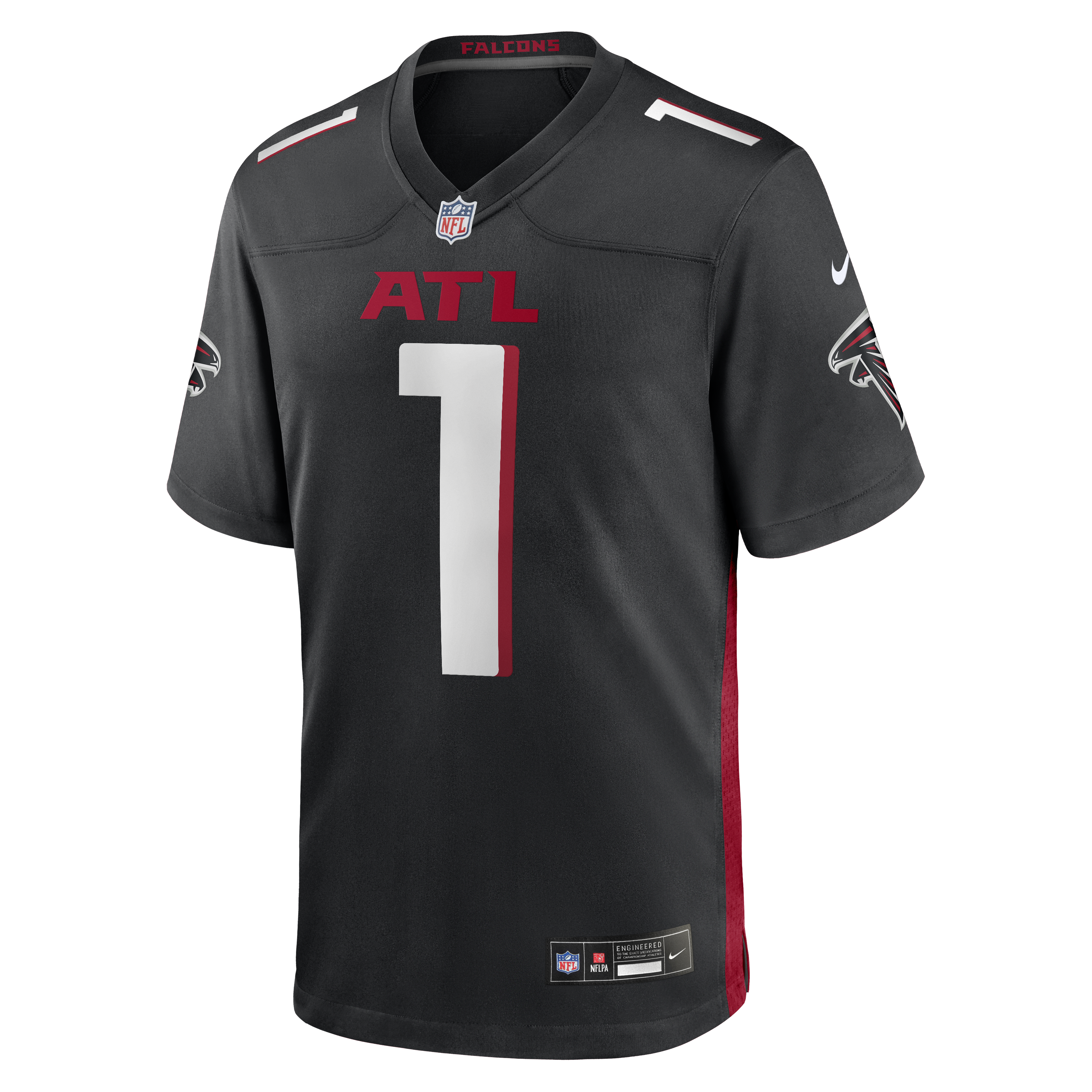 Number 1 Groom Atlanta Falcons Nike Game Jersey - Black