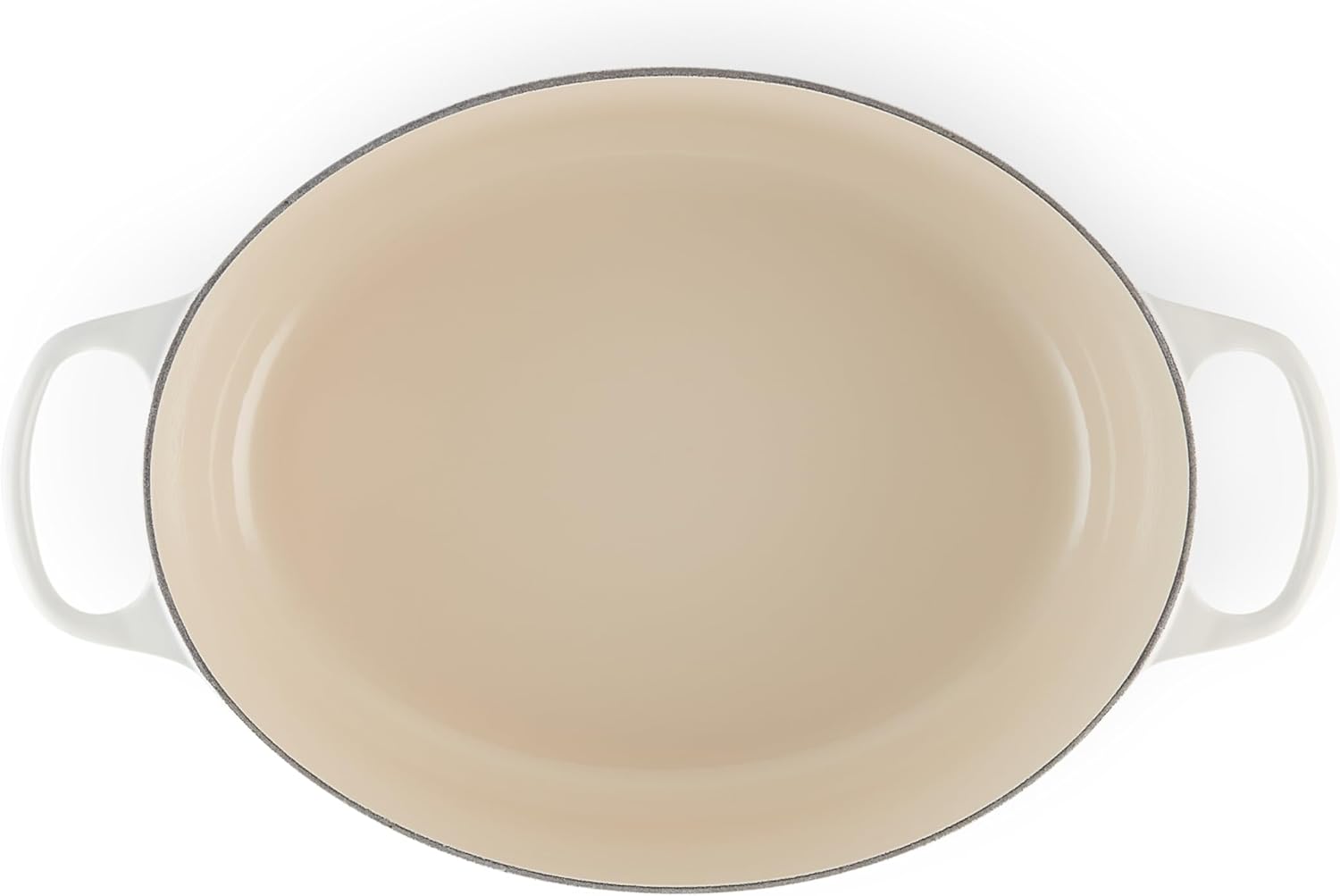 Le Creuset Enameled Cast Iron Signature Oval Dutch Oven, 6.75 qt., Meringue