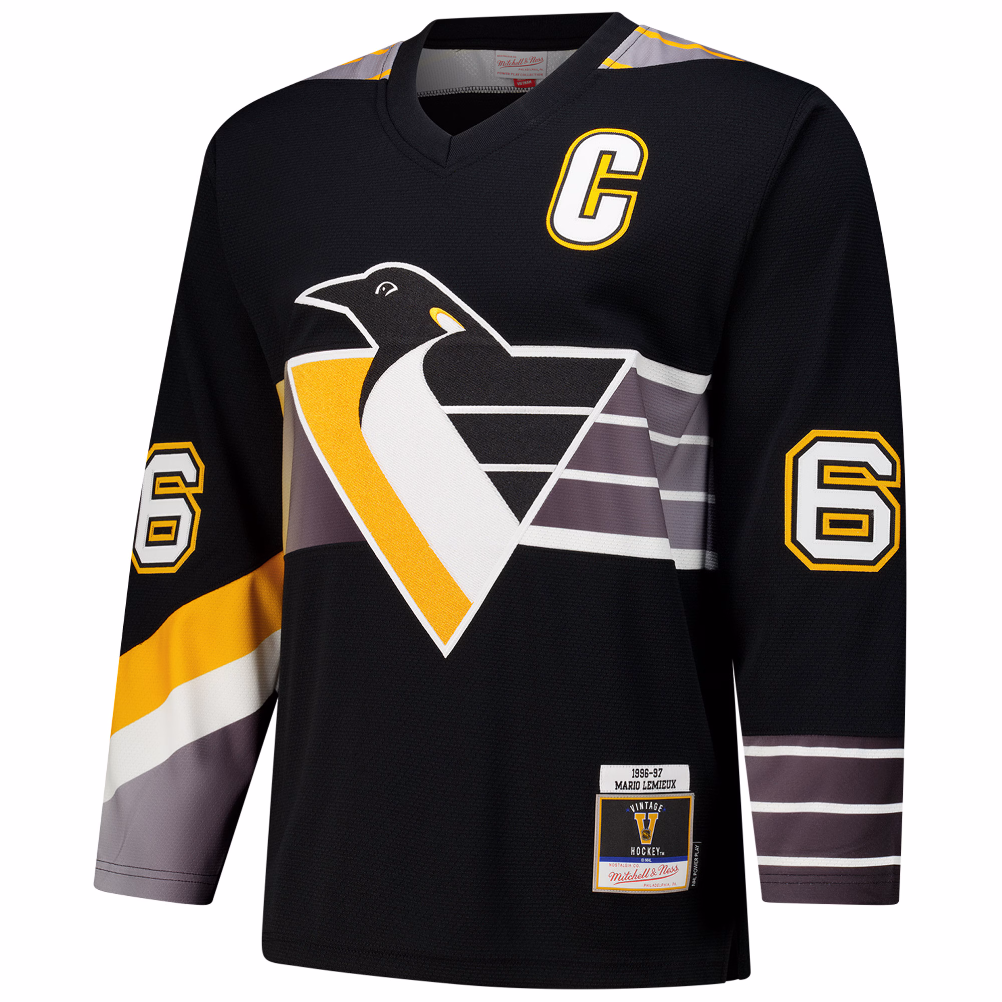 Mario Lemieux Pittsburgh Penguins 1996-97 Power Play Jersey - Black