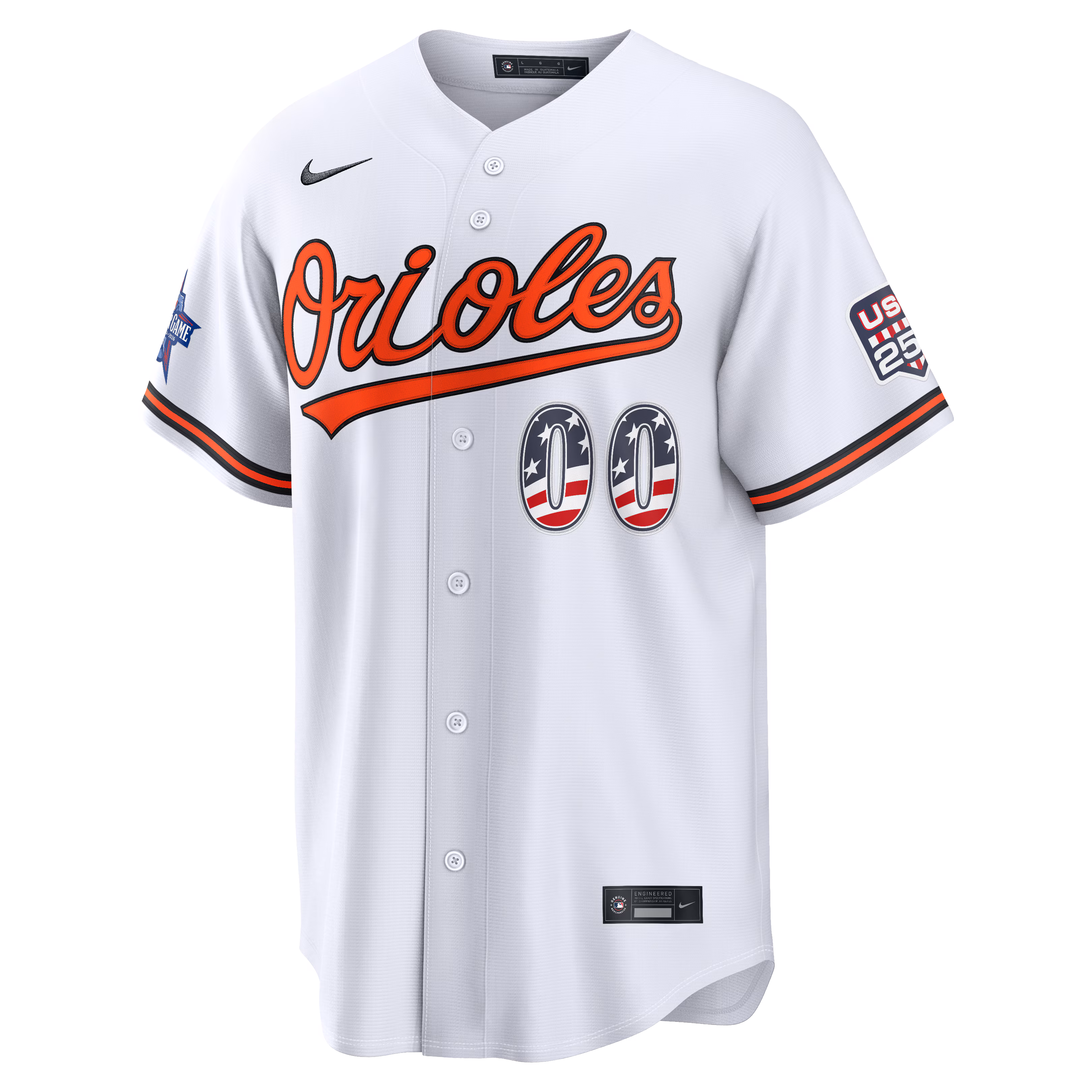 2026 All-Star Edition Stars & Stripes Baltimore Orioles  Nike White Stadium Pick-A-Player Jersey
