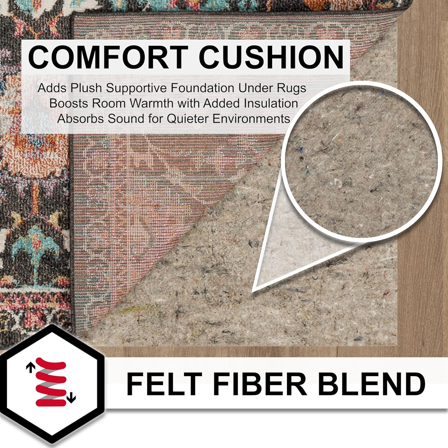 Mohawk Home Non Slip Rug Pad 10' x 14'- 1/4