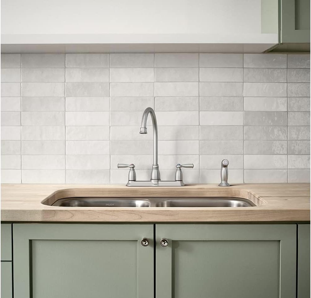 Moen CA87000SRS High-Arc Kitchen Faucet with Side Spray from the Banbury Collection, Spot Resist Stainless