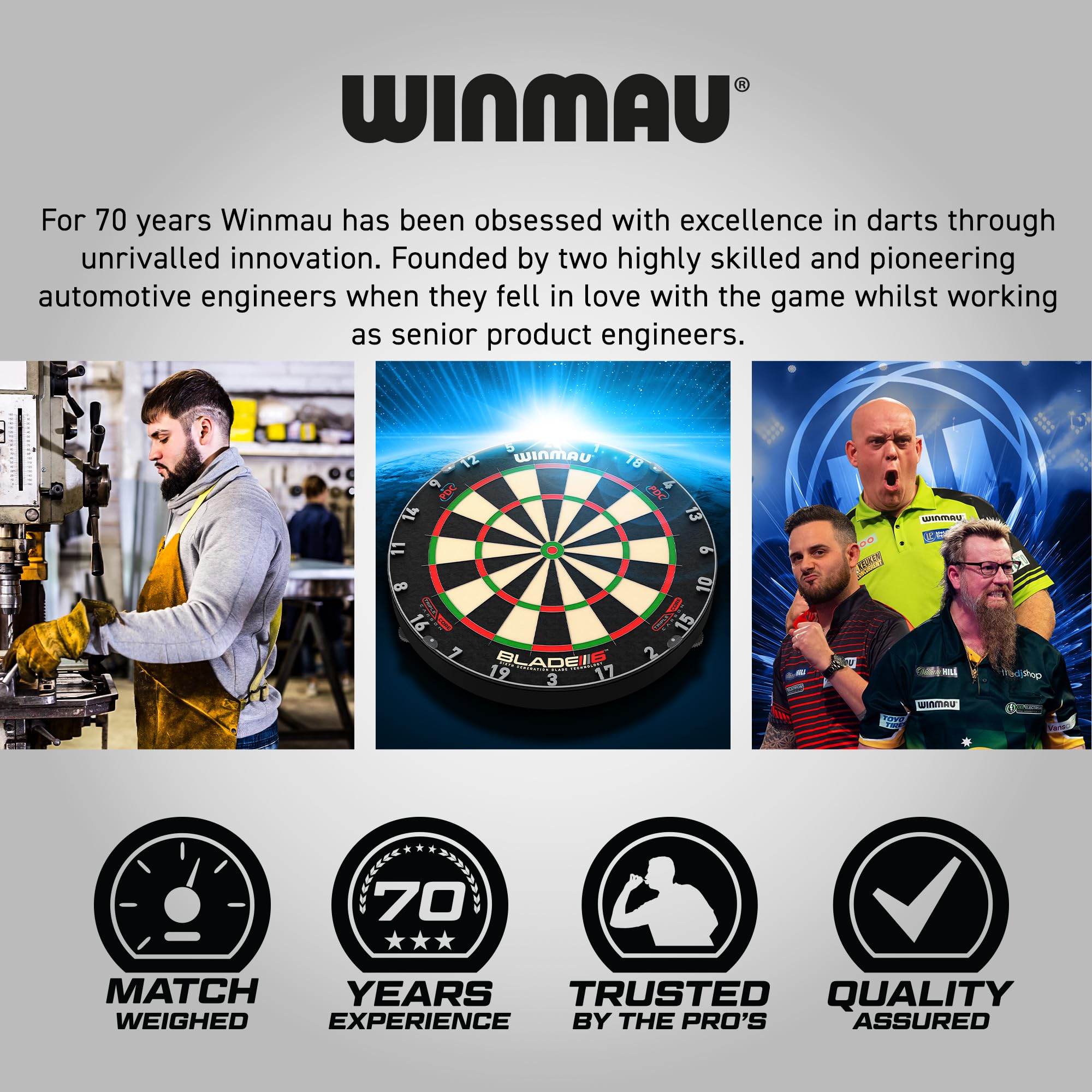 WINMAU Blade X & Blade 6 Series Professional Dartboard