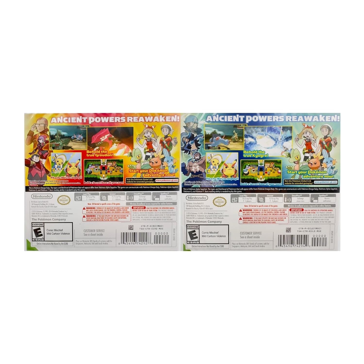 Pokemon Omega Ruby and Pokemon Alpha Sapphire Dual Pack - Nintendo 3DS Edition: DualPack Model: video game