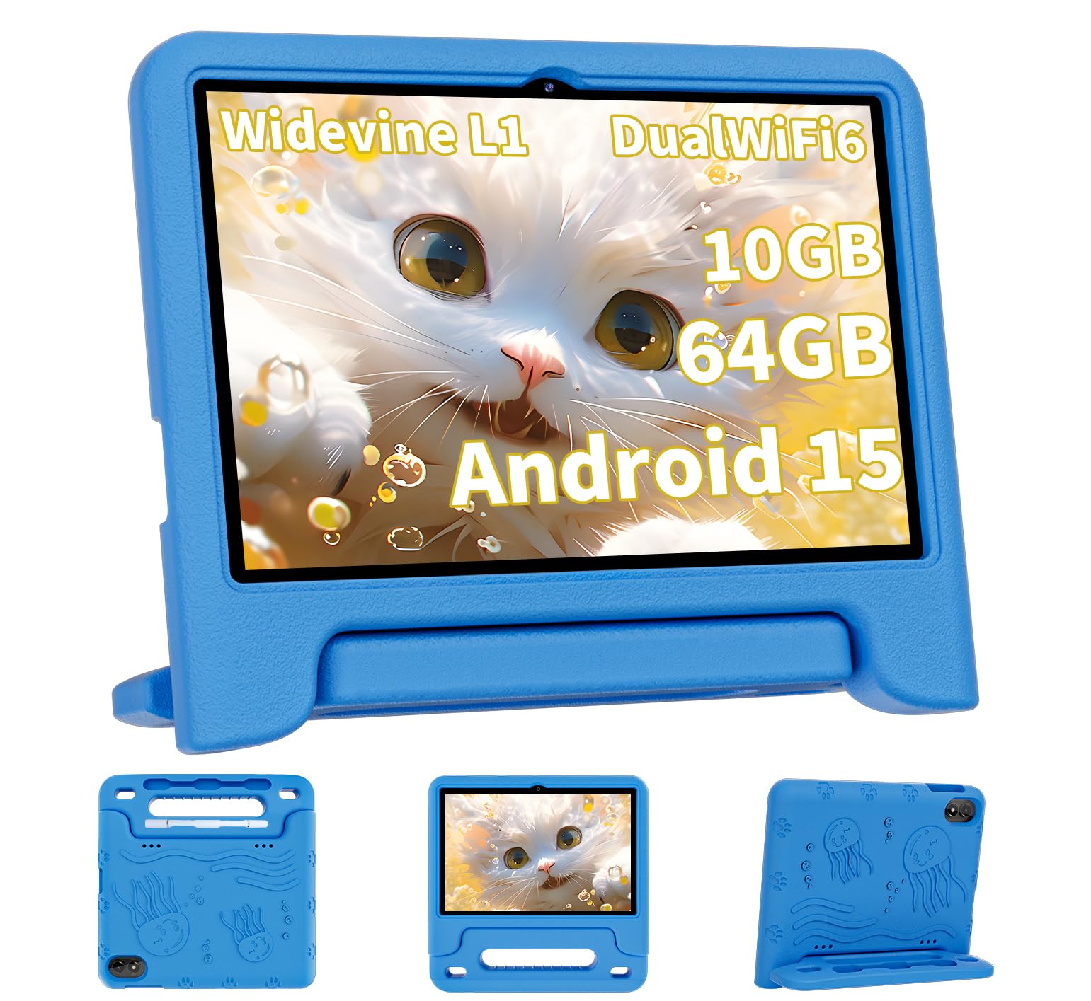 COLORROOM 2026 Upgraded Android 15 Kids Tablet 10