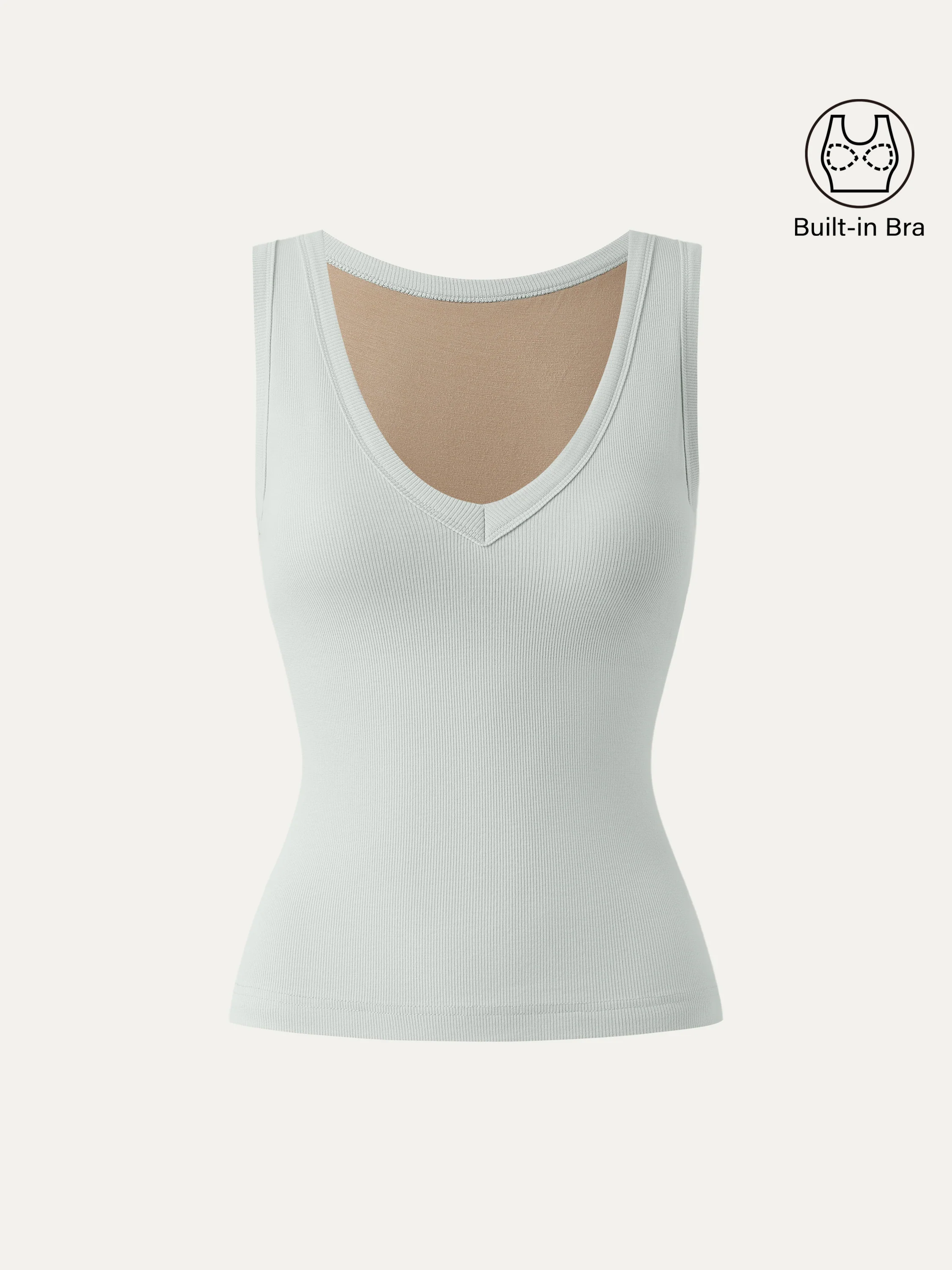 V-neck Cotton New Airy Bra Tank
