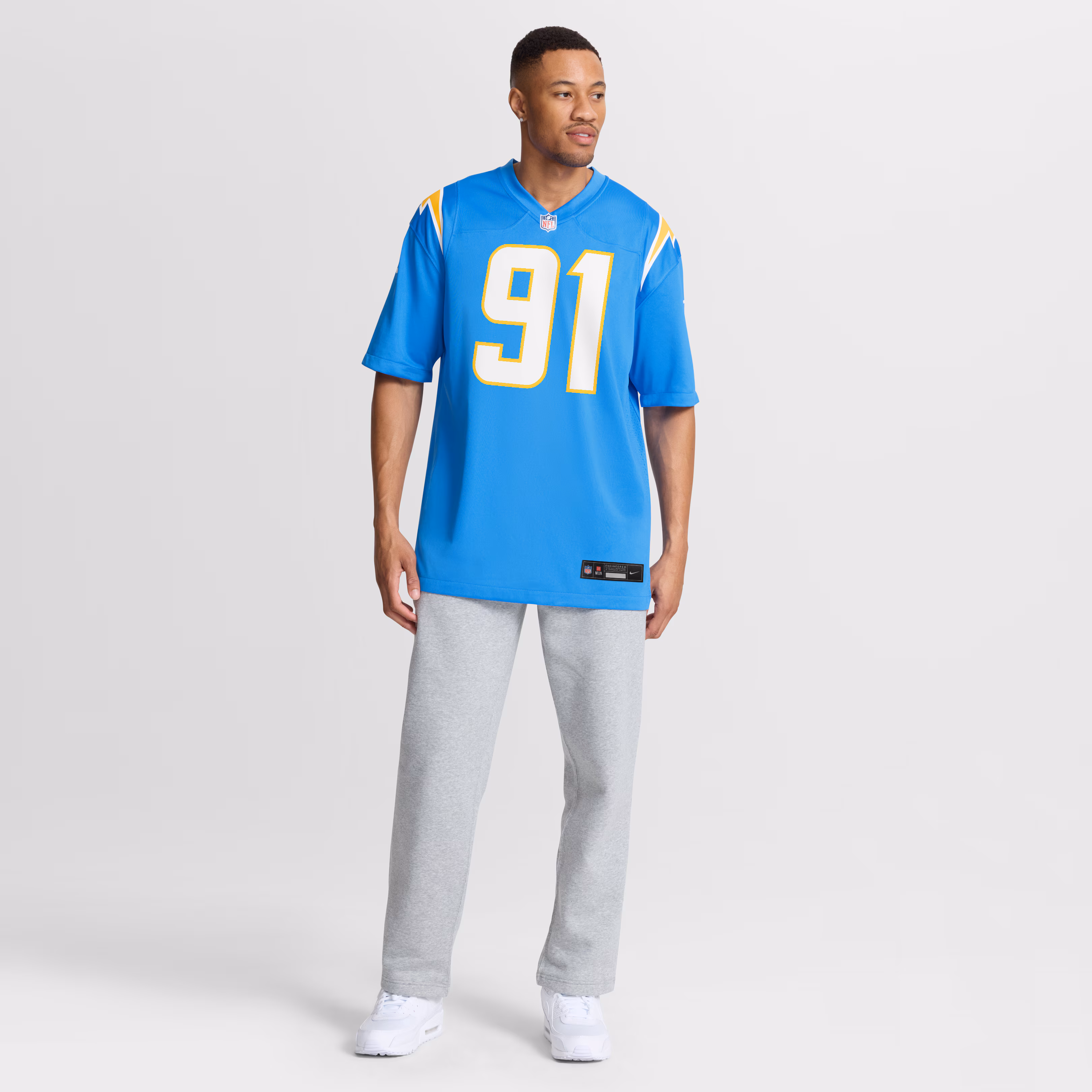 Nick Barrett Los Angeles Chargers Nike Team Game Jersey - Powder Blue