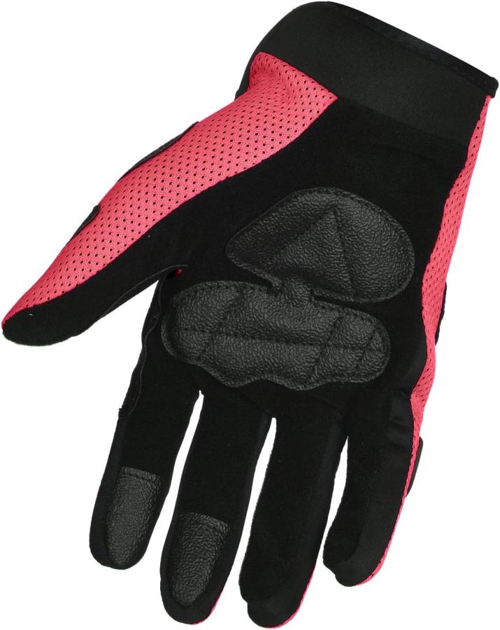 X4 Street Bike Full Finger Motorcycle Gloves ATV Motocross Dirt Bike Off-Road Mountain Bike Gloves (Pink, L)
