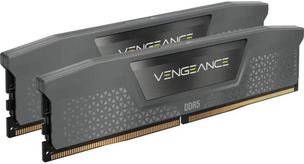 CORSAIR Vengeance DDR5 RAM 32GB (2x16GB) Up to 6400MHz CL36-48-48-104 1.35V AMD EXPO Intel XMP 3.0 Desktop Computer Memory – Gray (CMK32GX5M2B6400Z36)