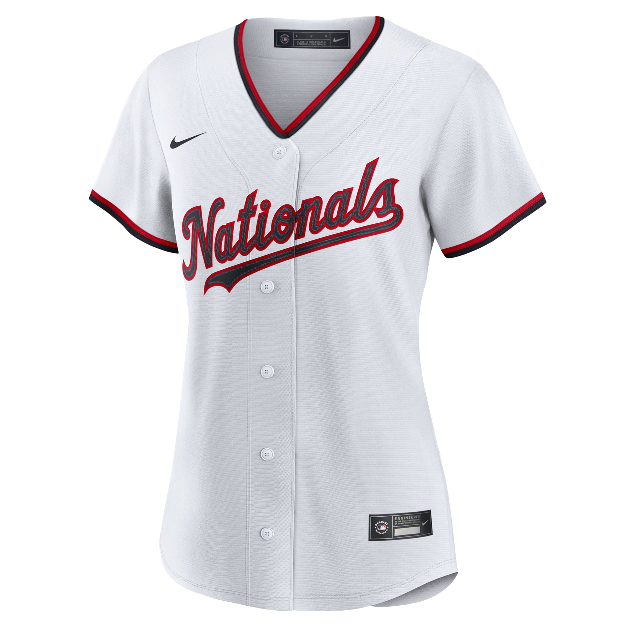 Washington Nationals Nike Women's Home Custom Replica 2.0 Jersey - White