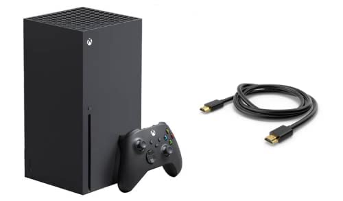 Next Gen Console Bundle - Xbox Series X 1TB + 8K Premium HDMI Cable - 4 feet- 48Gbps Hight Speed HDR for Gaming Console (Renewed) video game