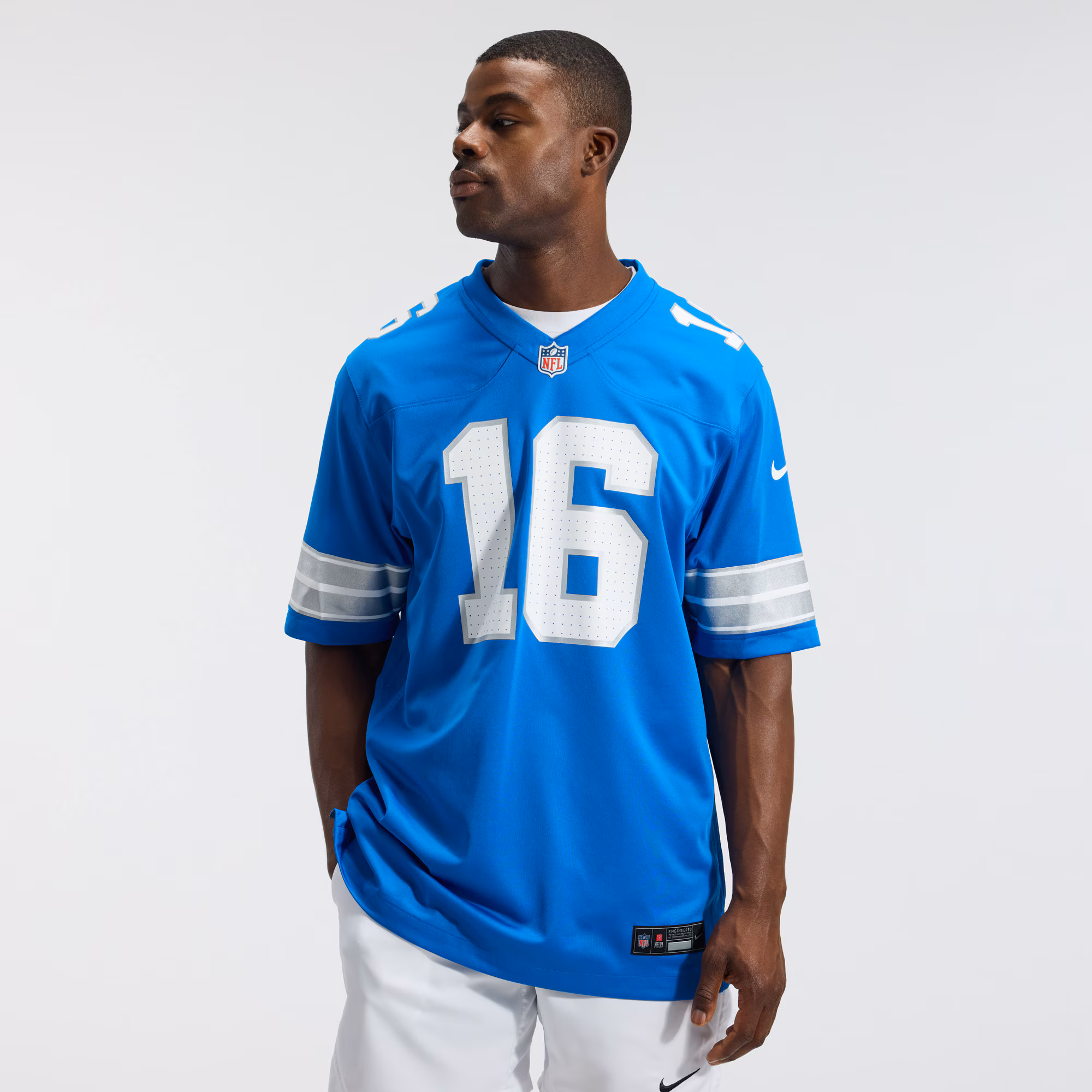 Jared Goff Detroit Lions Nike Game Jersey - Blue