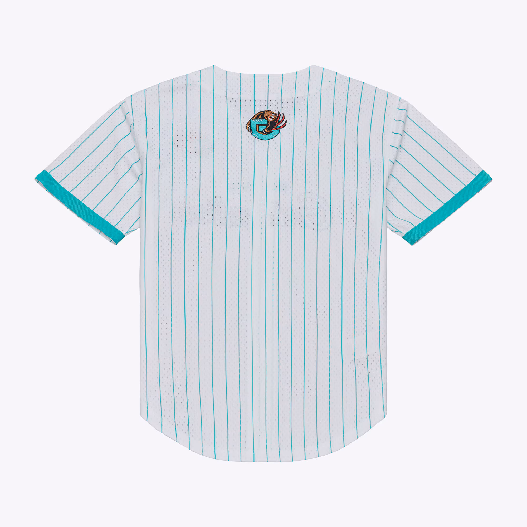 Memphis Grizzlies Mitchell & Ness Head Coach Pinstripe Mesh Full-Button Baseball Jersey - White