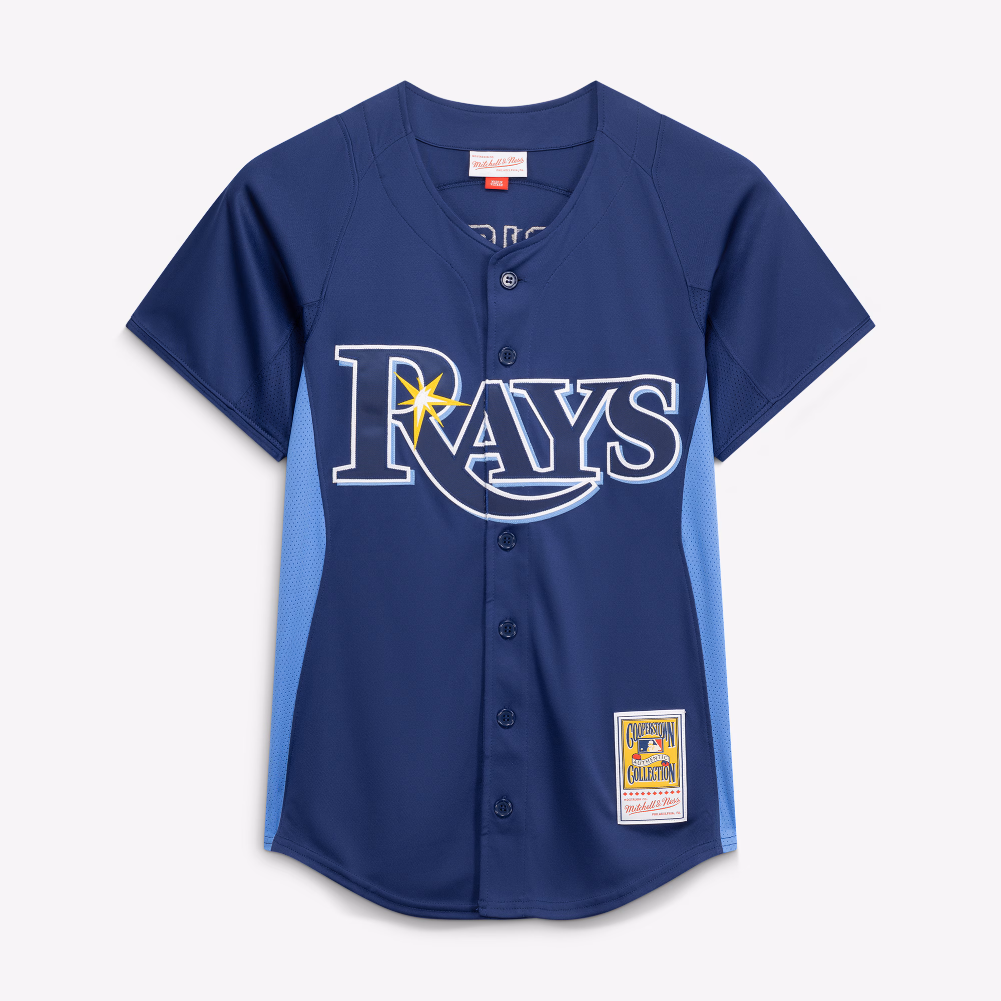 David Price Tampa Bay Rays Mitchell & Ness Authentic Batting Practice Jersey - Blue