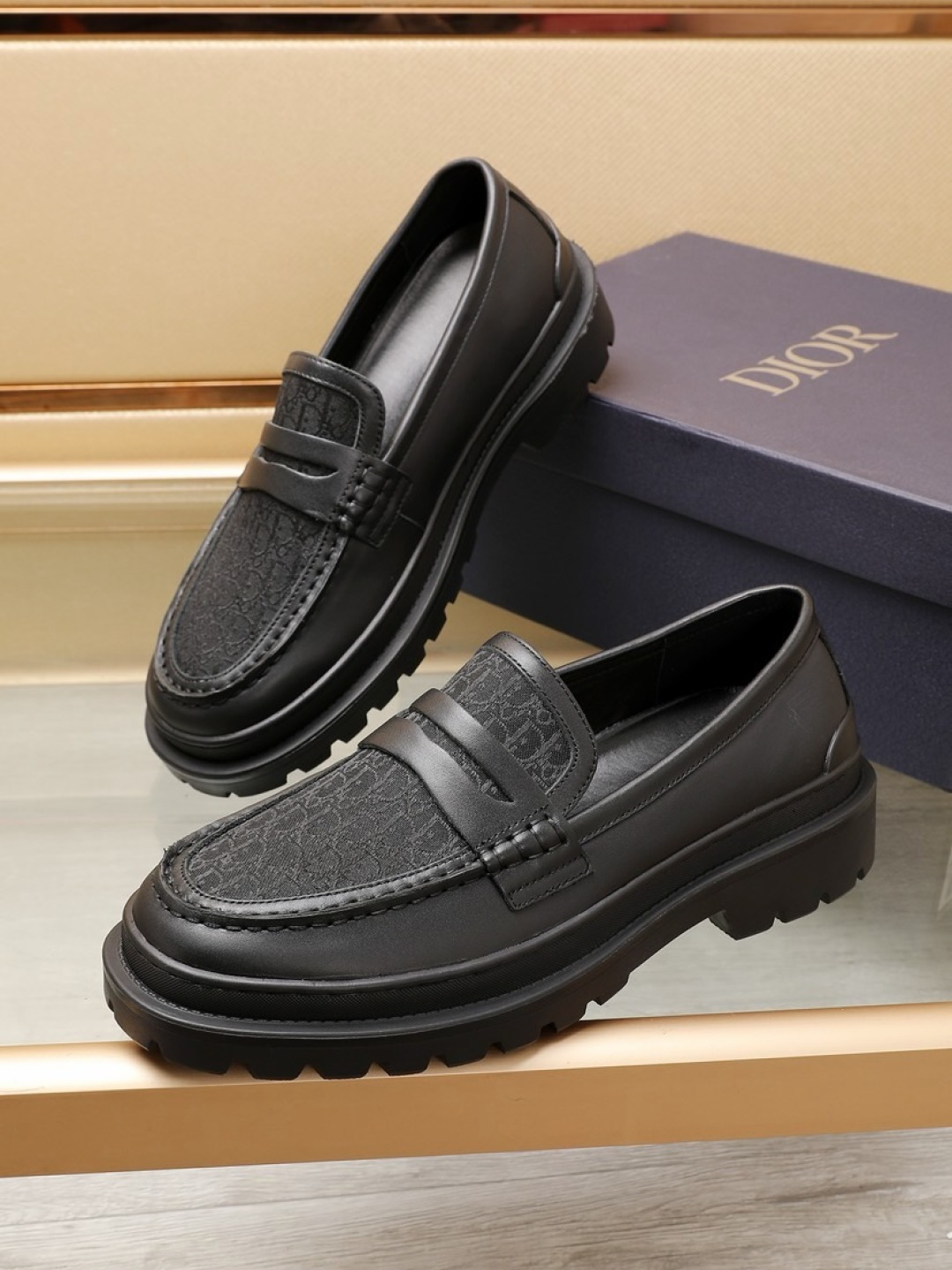 Dior men's leather shoes-73