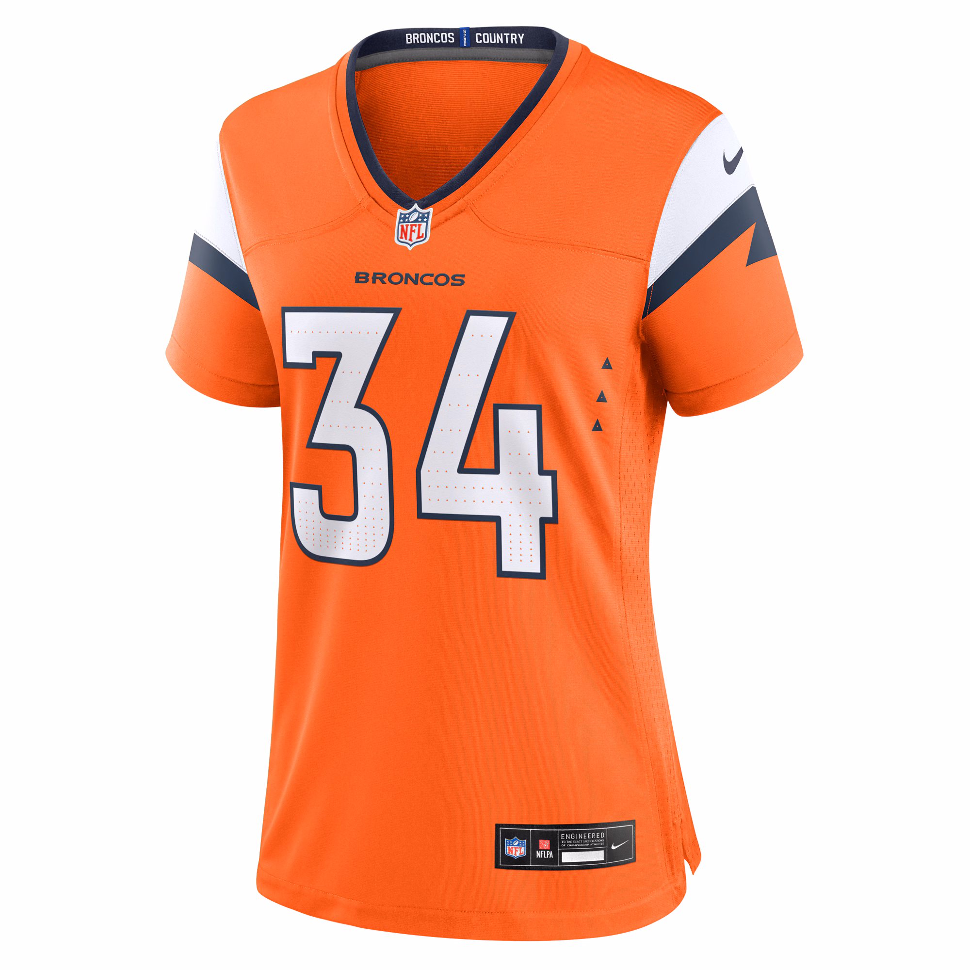 JL Skinner Denver Broncos Nike Women's Team Game Jersey -  Orange