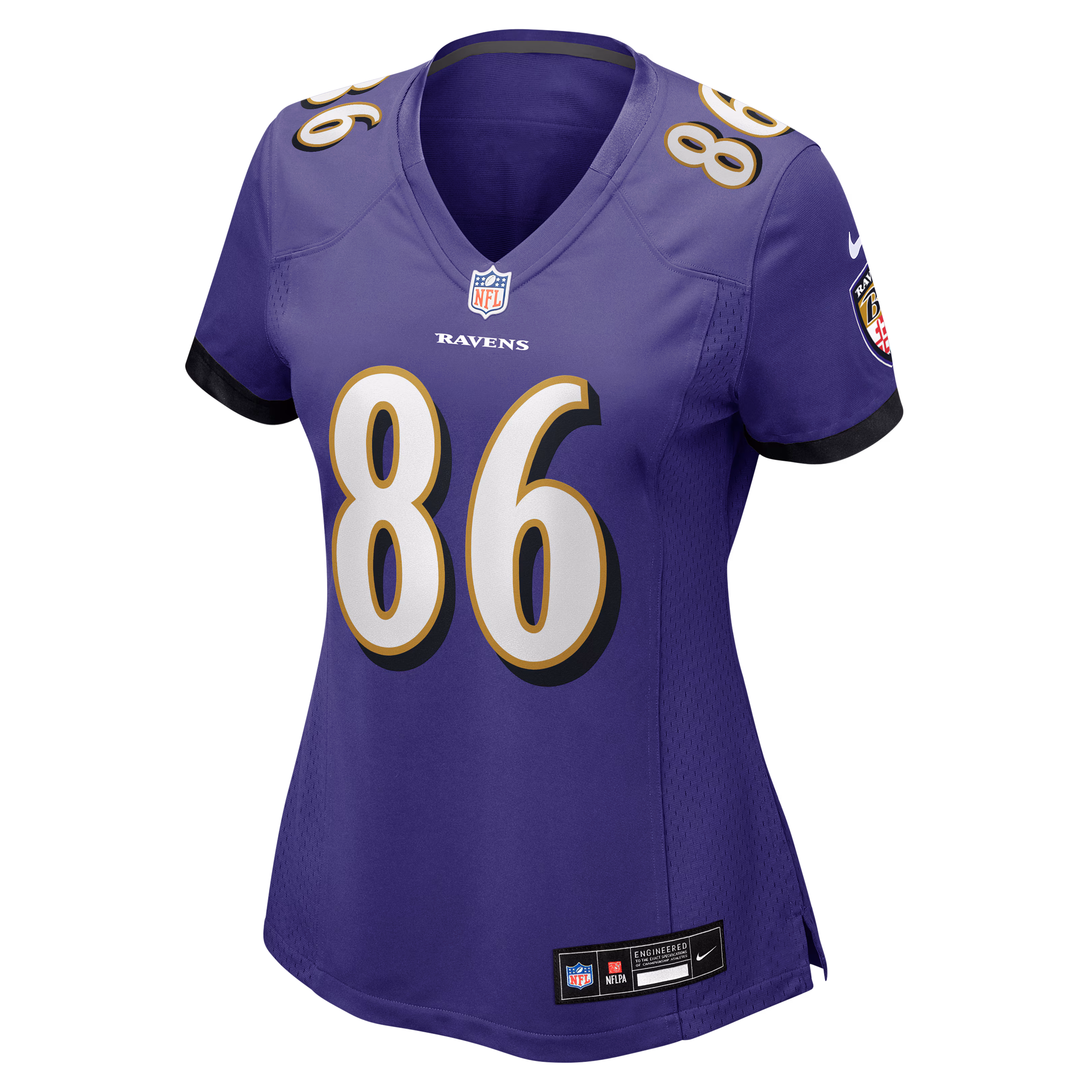 Cornelius Johnson Baltimore Ravens Nike Women's Team Game Jersey -  Purple