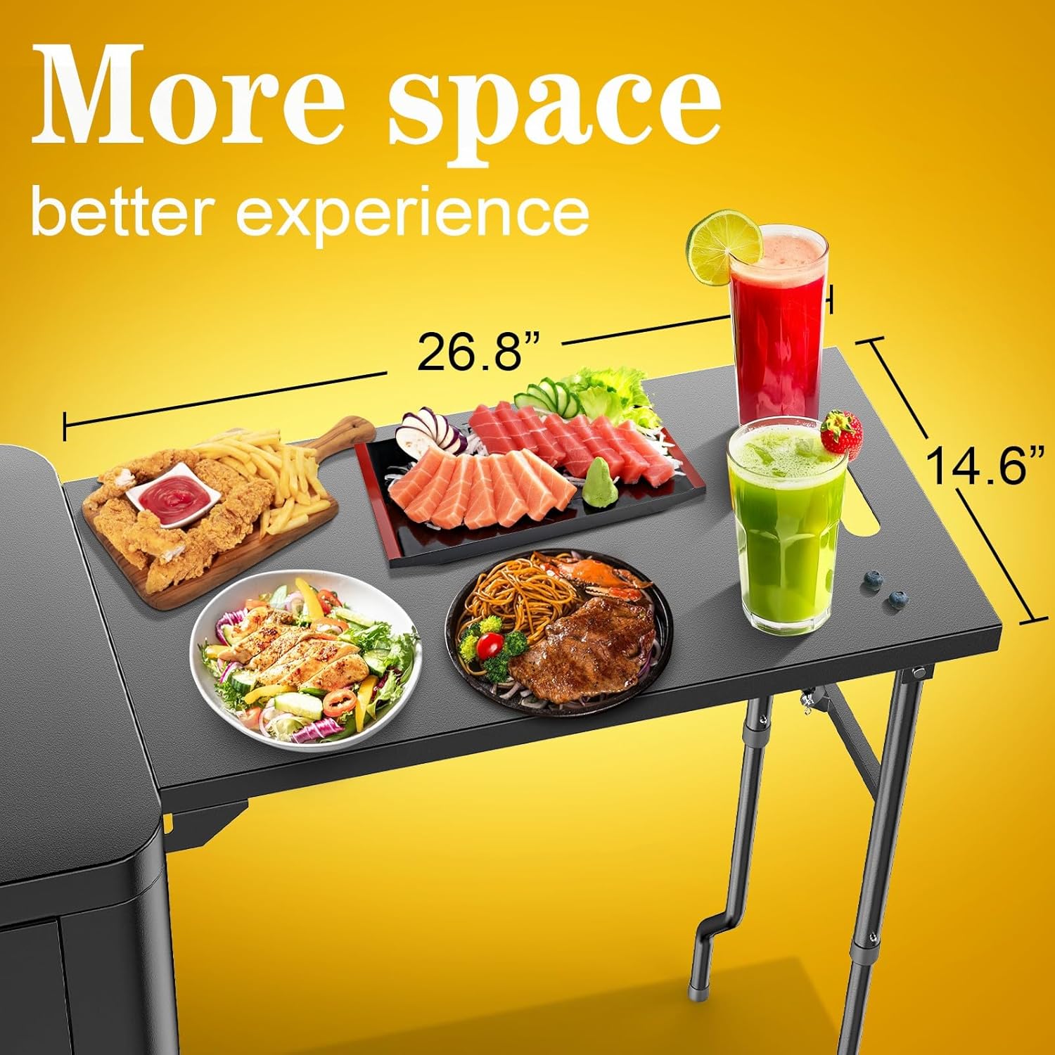 Outdoor Grill Table Cart 57
