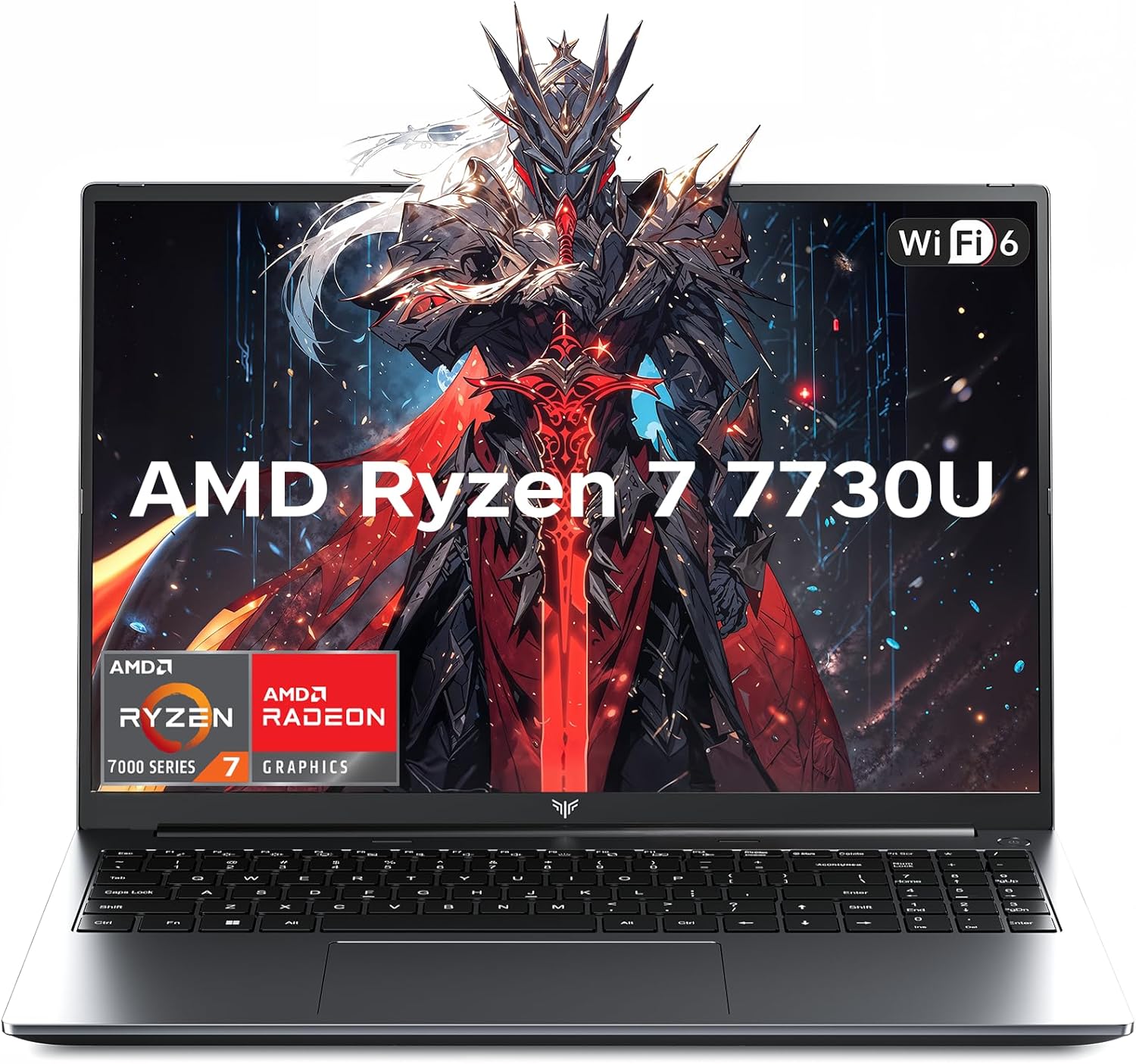KAIGERR 2026 New Light Gaming Laptop, 15.6inch Laptop Computer with AMD Ryzen 7 7730U(8C/16T, Up to 4.5GHz), 16GB RAM 512GB NVMe SSD Windows 11 Laptop, Radeon RX Vega 8 Graphics,WiFi 6