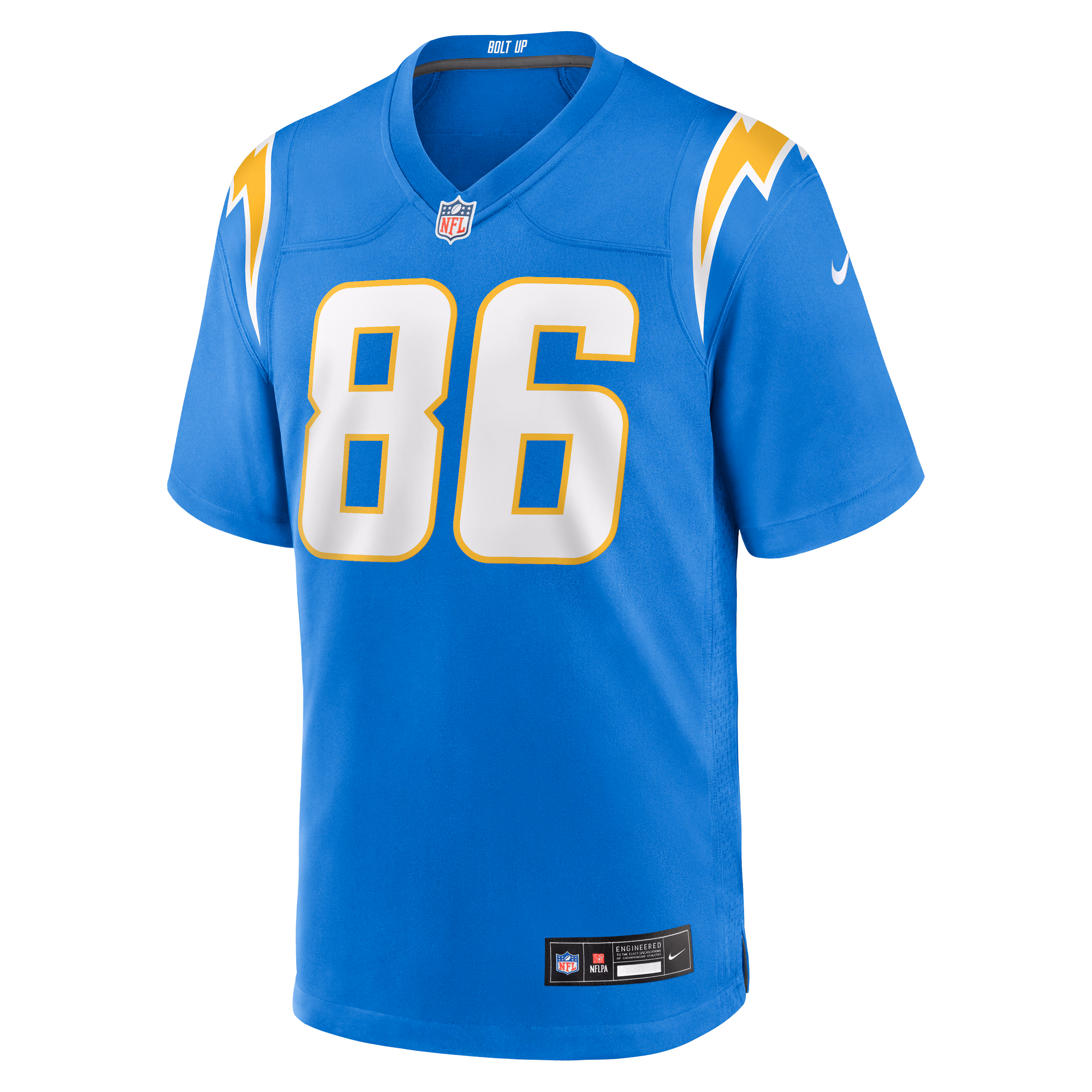 Oronde Gadsden Los Angeles Chargers Nike Team Game Jersey -  Powder Blue