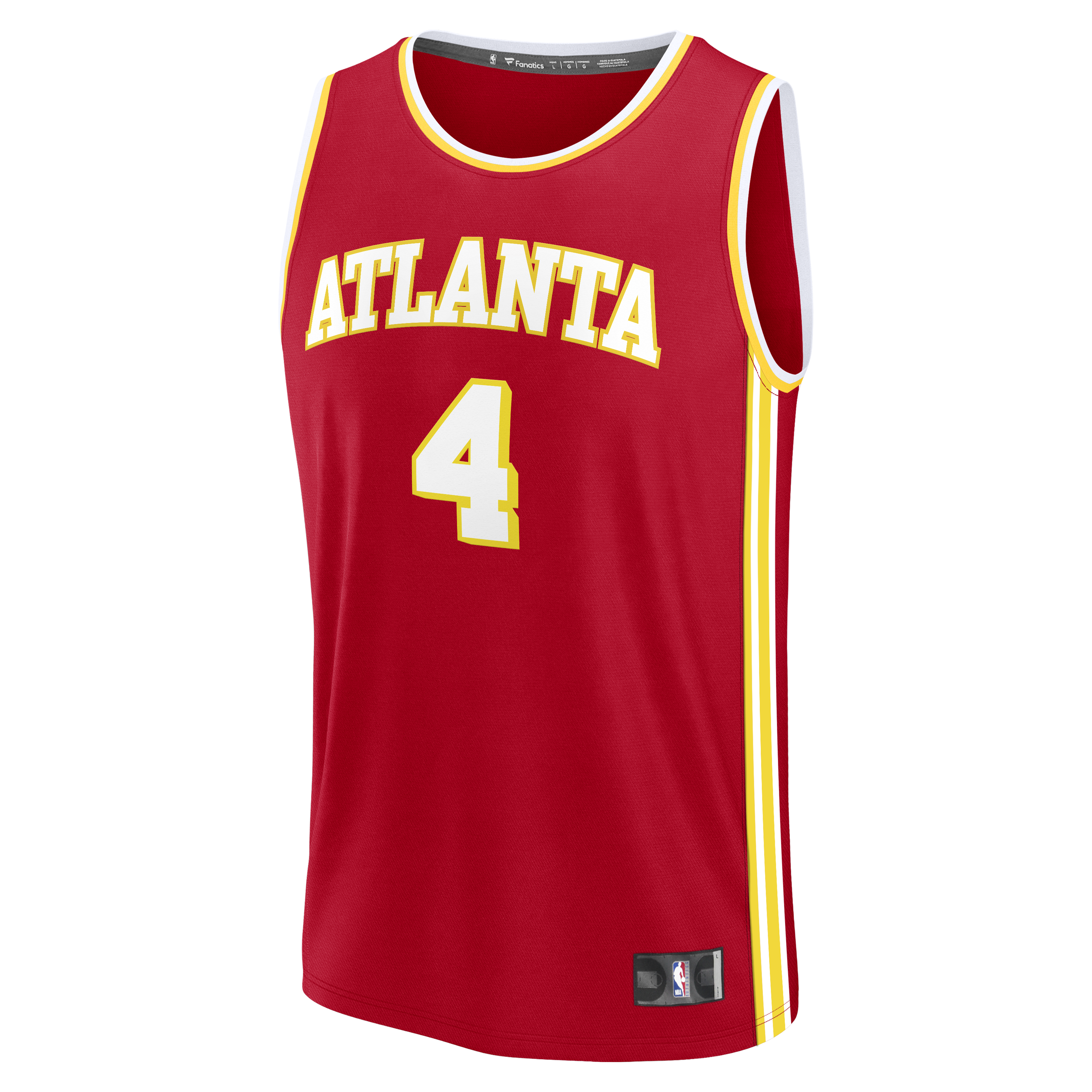 Kingston Flemings Atlanta Hawks Fanatics 2026 NBA Draft First Round Pick Fast Break Jersey - Icon Edition - Red