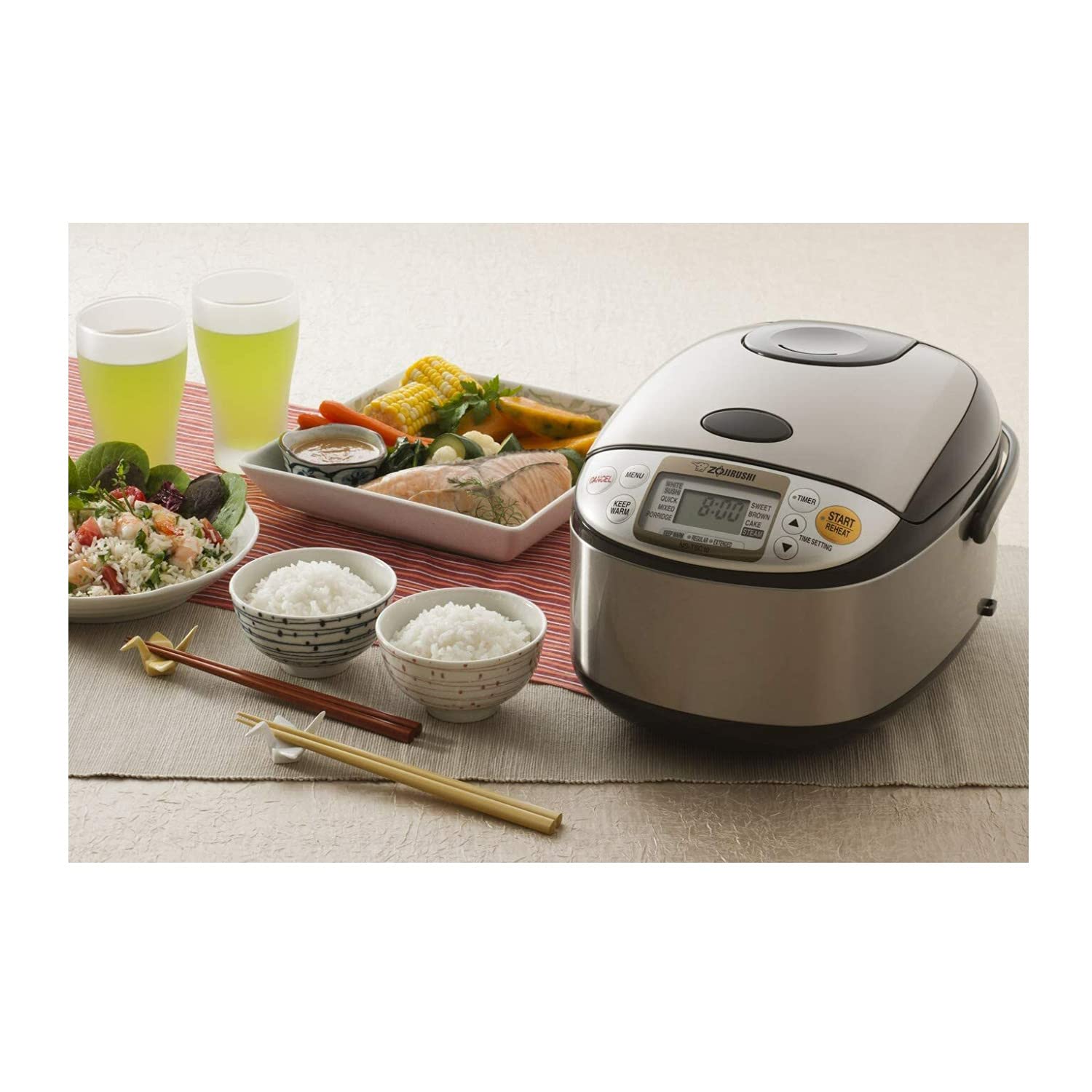 ZOJIRUSHI NS-TSC10 Micom Rice Cooker and Warmer, 5.5-Cup