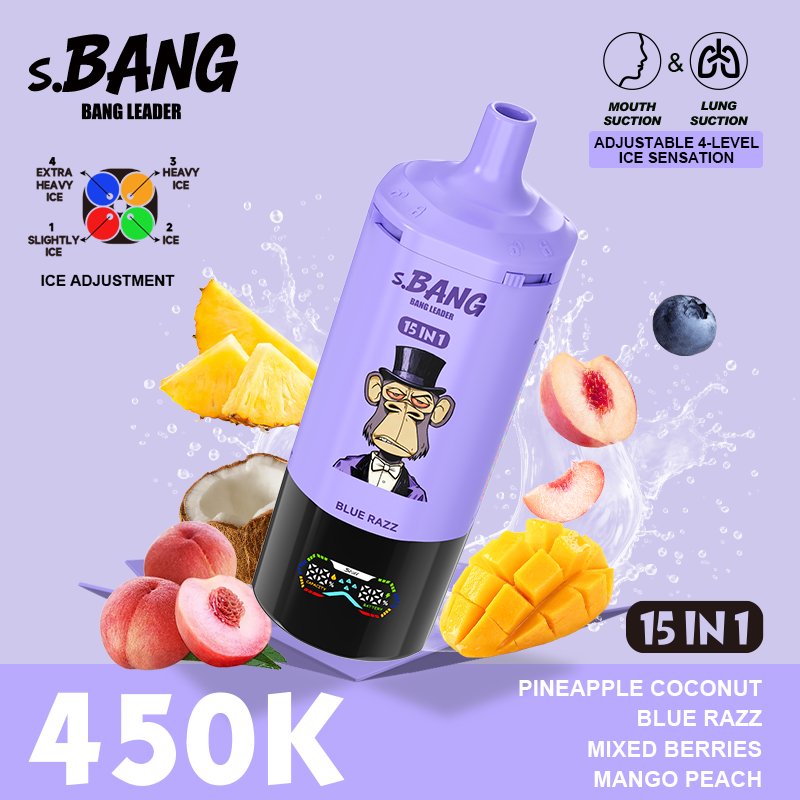Bang Leader 450K 15 In 1 Puffs 450000 Disposable Vape High Puff Disposable