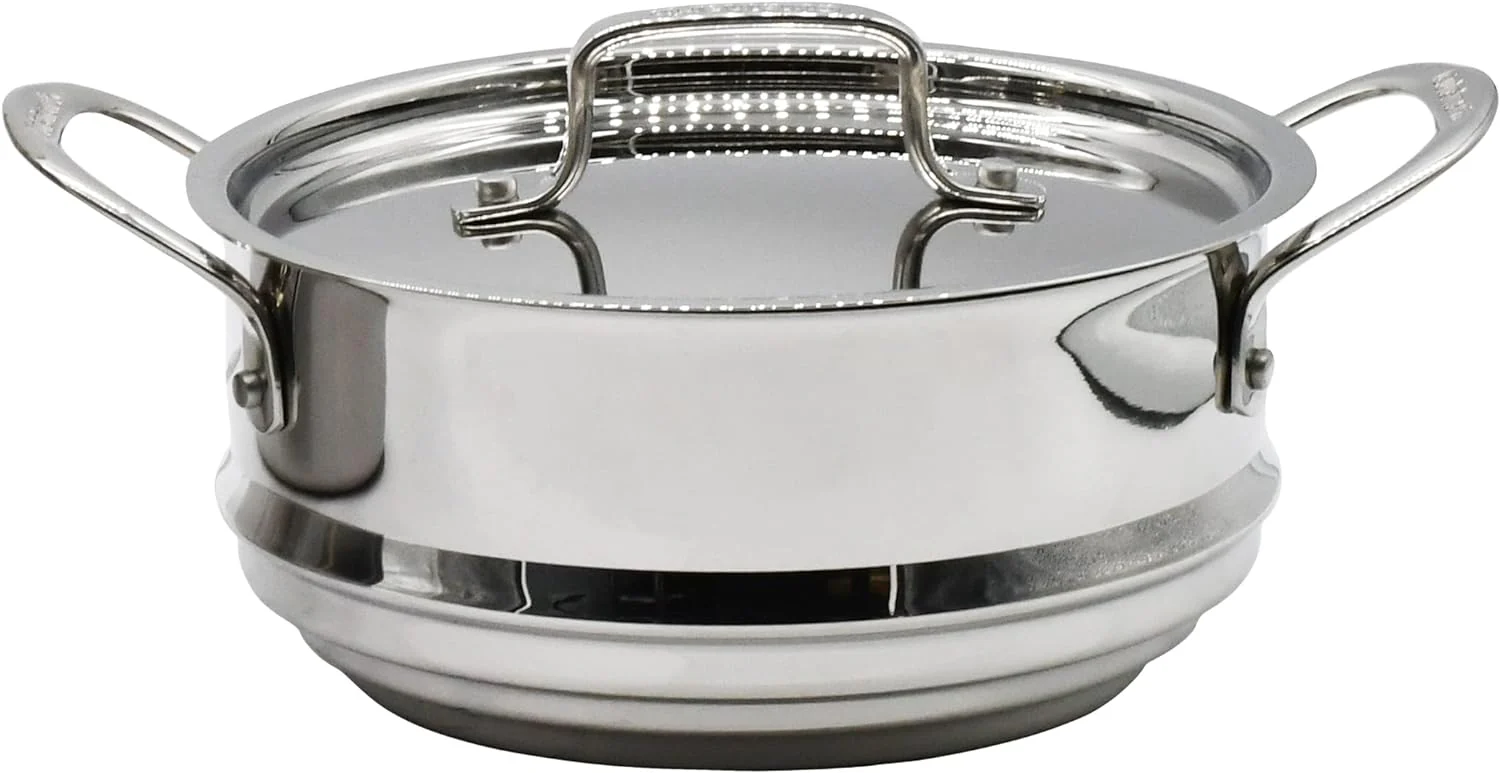 MultiClad Pro Stainless-Steel Cookware 13-Piece Cookware Set, Silver
