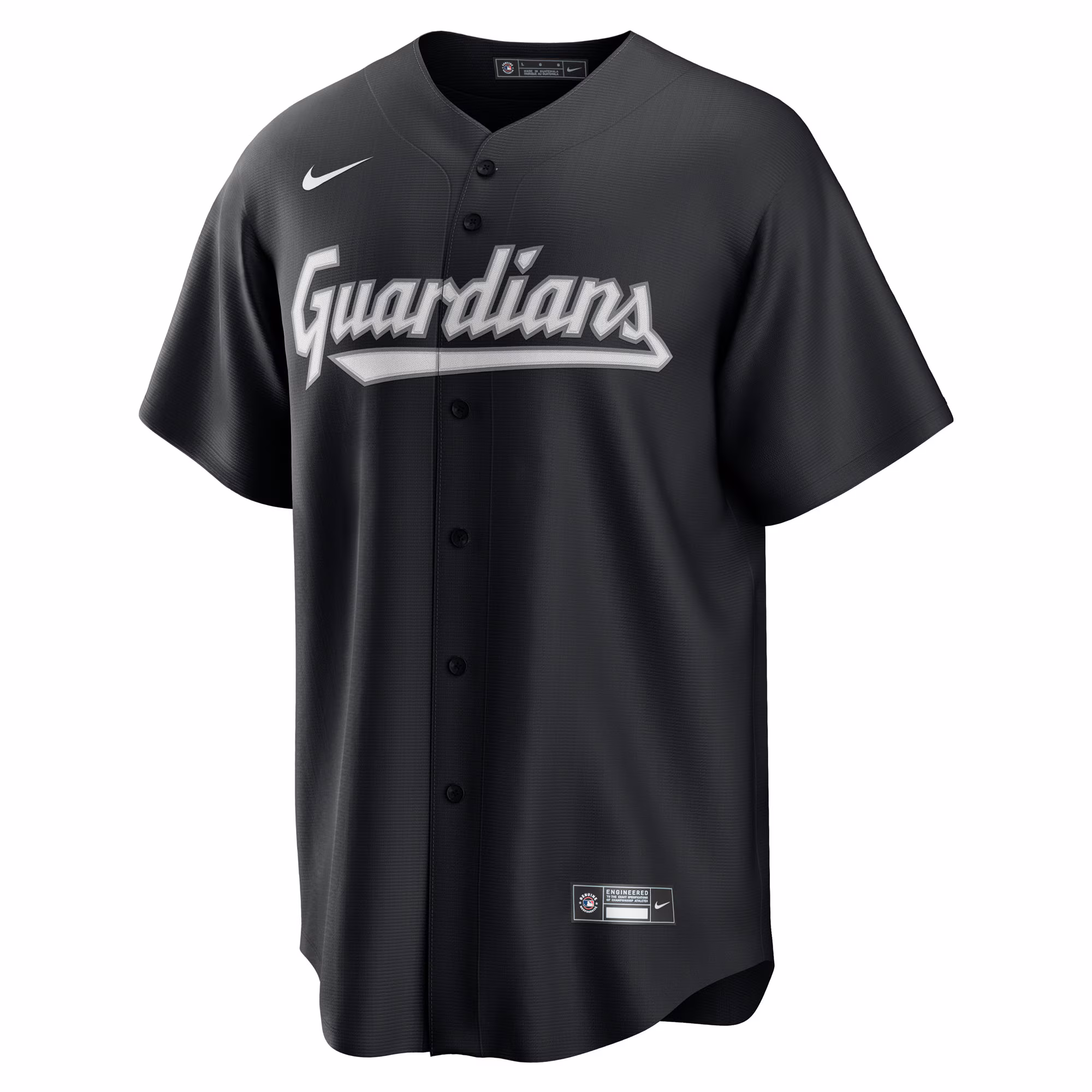 Cleveland Guardians Nike Replica Jersey - Black