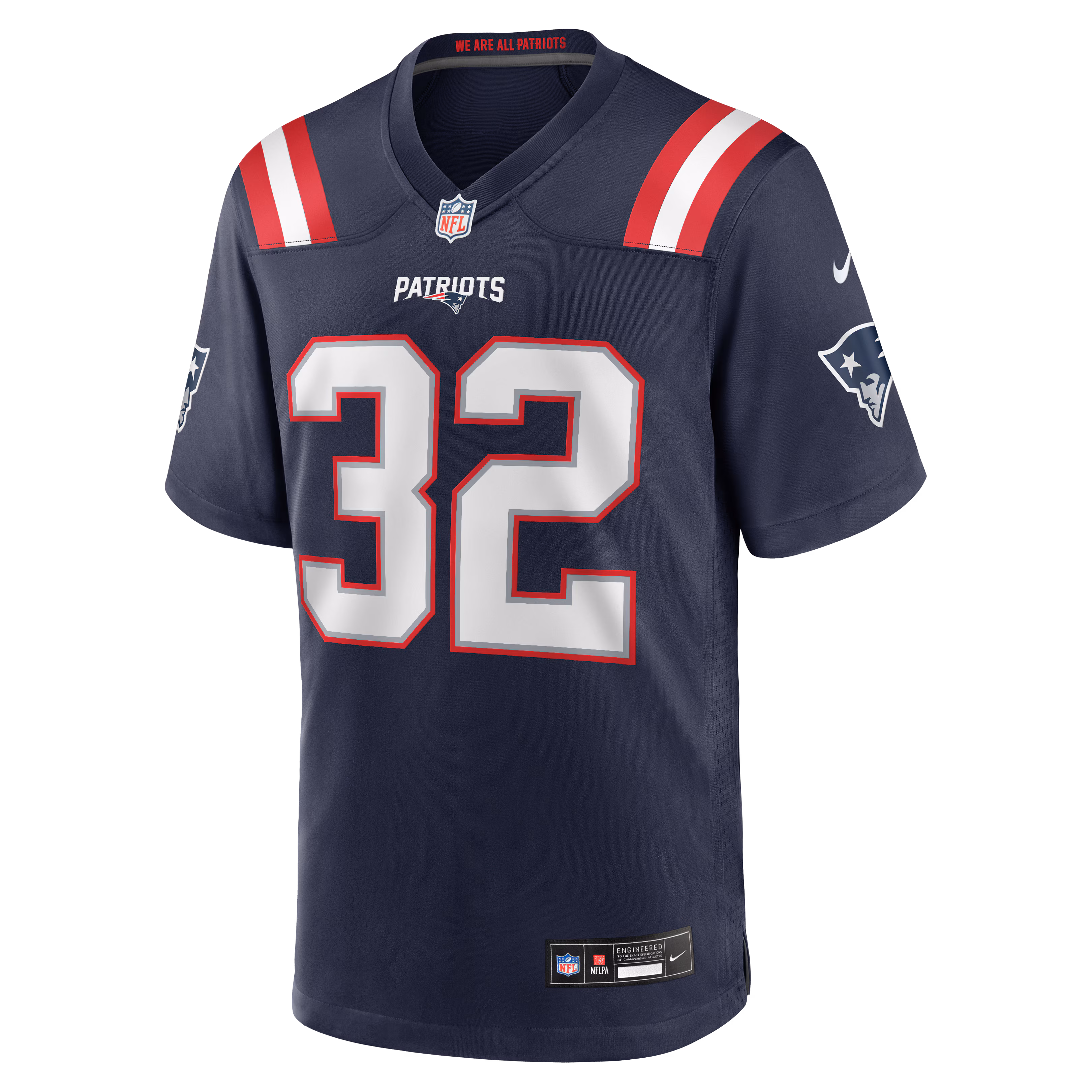 TreVeyon Henderson New England Patriots Nike 2025 NFL Draft Game Jersey - Navy