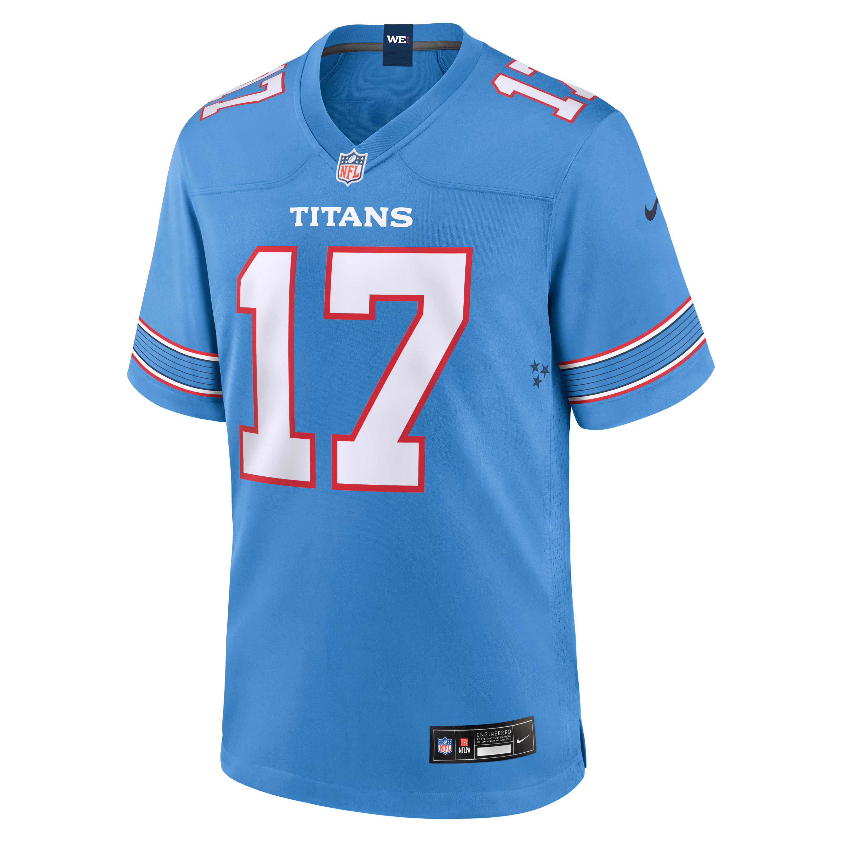 Chimere Dike Tennessee Titans Nike Team Game Jersey -  Light Blue
