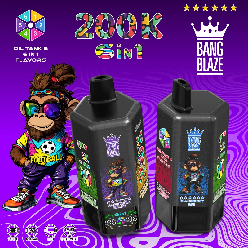 Bang Blaze 200K Puffs 200000 6 in 1 Flavors Disposable Vape