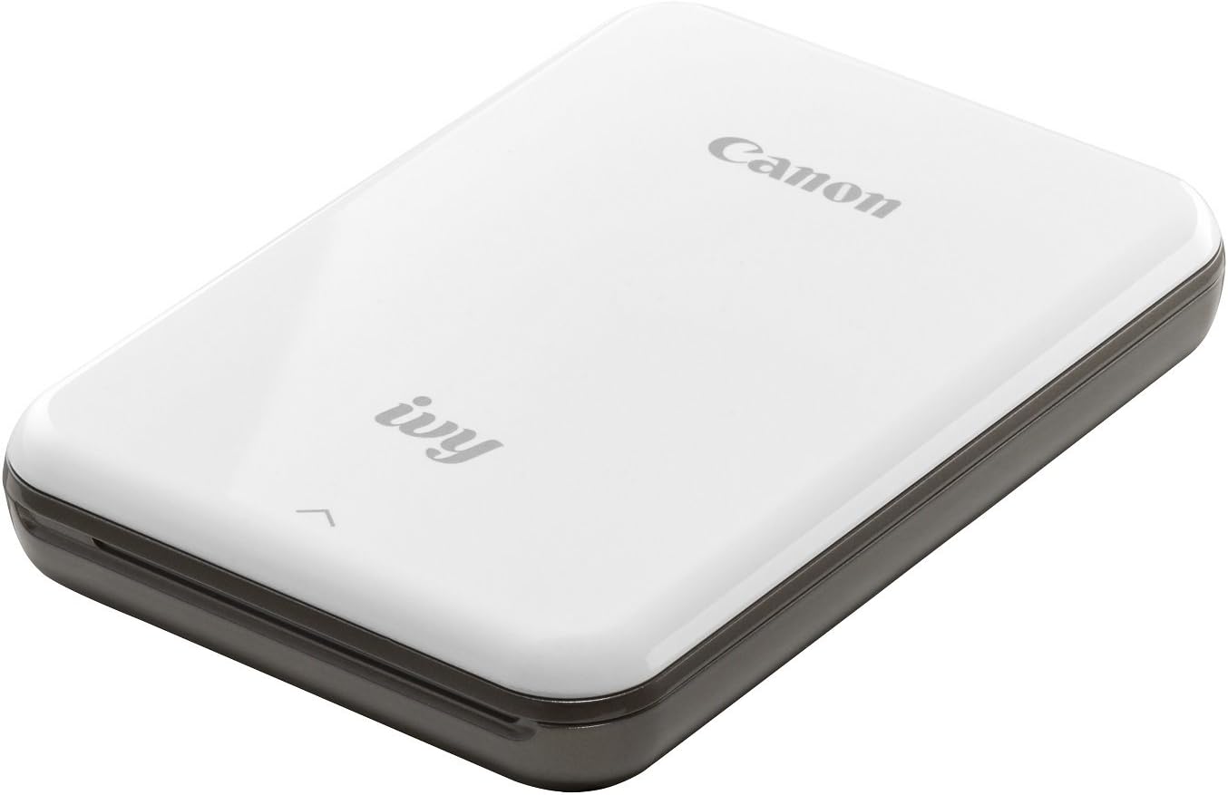 Canon IVY Mini Photo Printer for Smartphones (Slate Gray) - Sticky-back prints, Pocket-size