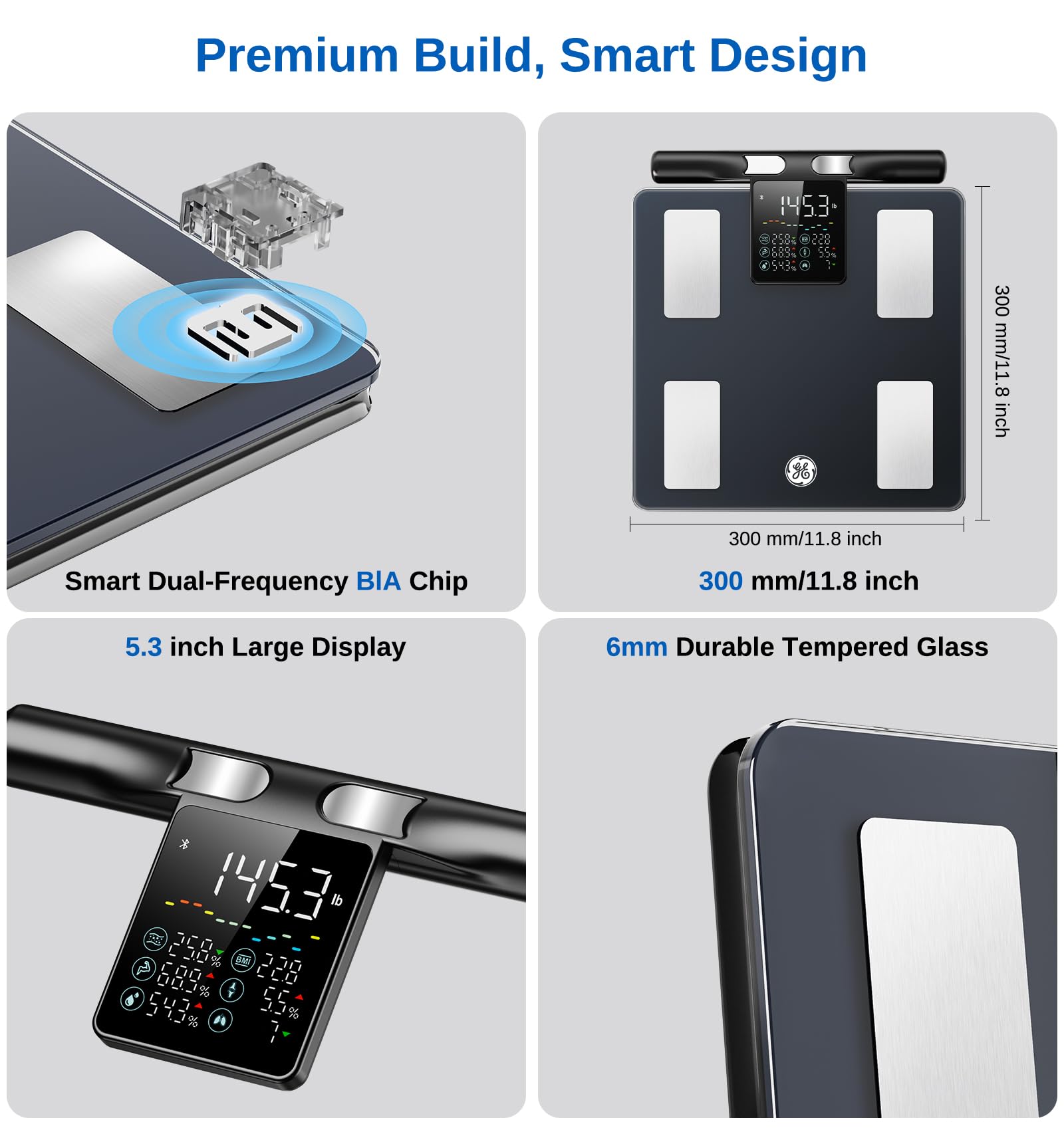 GE Smart Scale Body Weight with Full Body Analysis