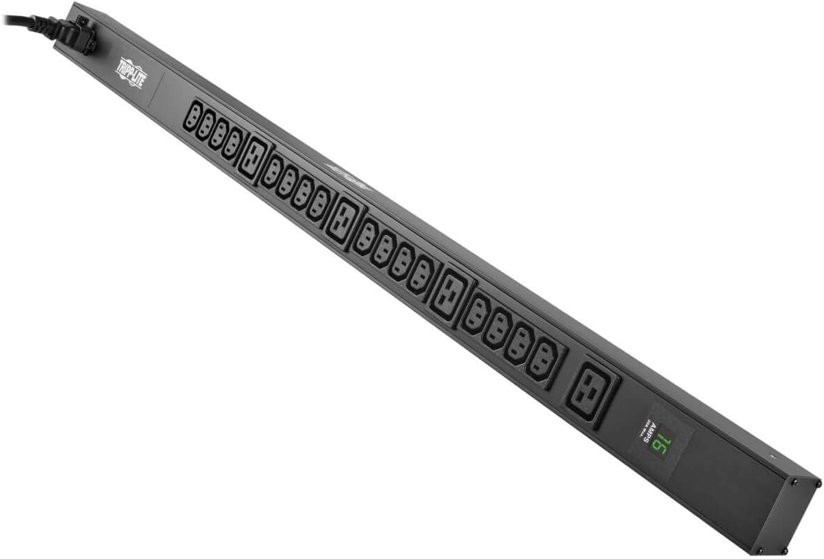 Tripp Lite PDU Metered 16 C13 4 C19 3.2/3.8kW 208/240V C20/L6-20P 10ft Cord (PDUMV20HV-36)