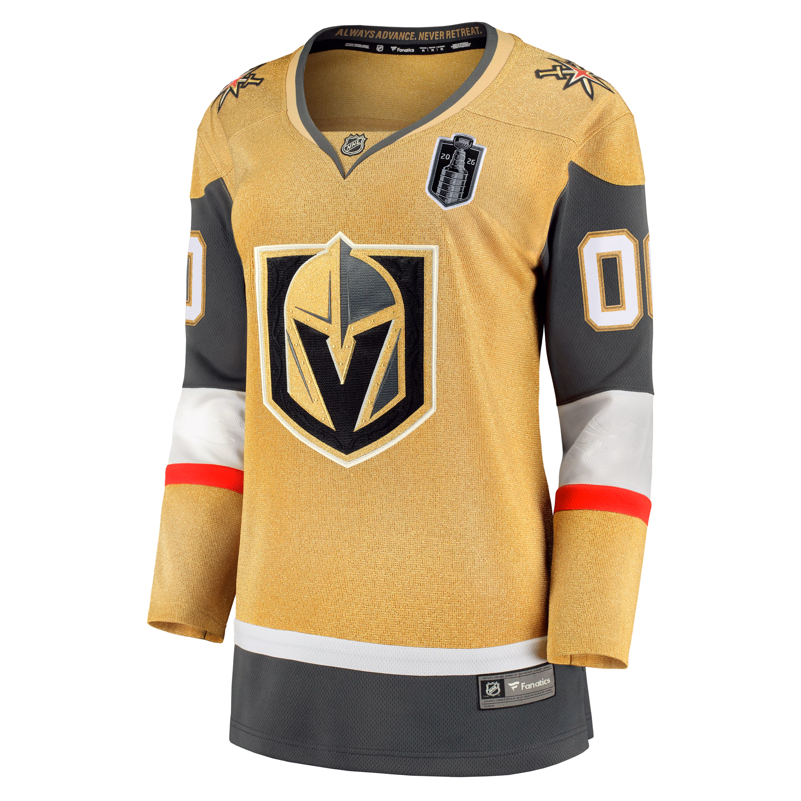 Vegas Golden Knights Fanatics Women's 2026 Stanley Cup Final Breakaway Custom Jersey - Gold
