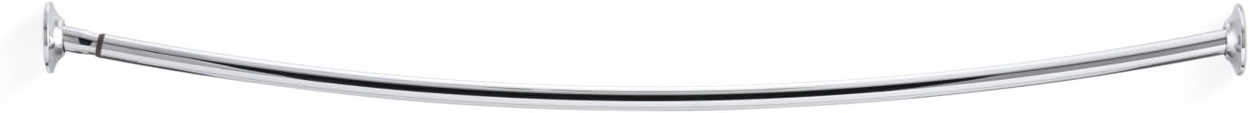 KOHLER K-9350-2MB EXPANSE CURVED SHOWER ROD - TRANSITIONAL, Vibrant Brushed Moderne Brass